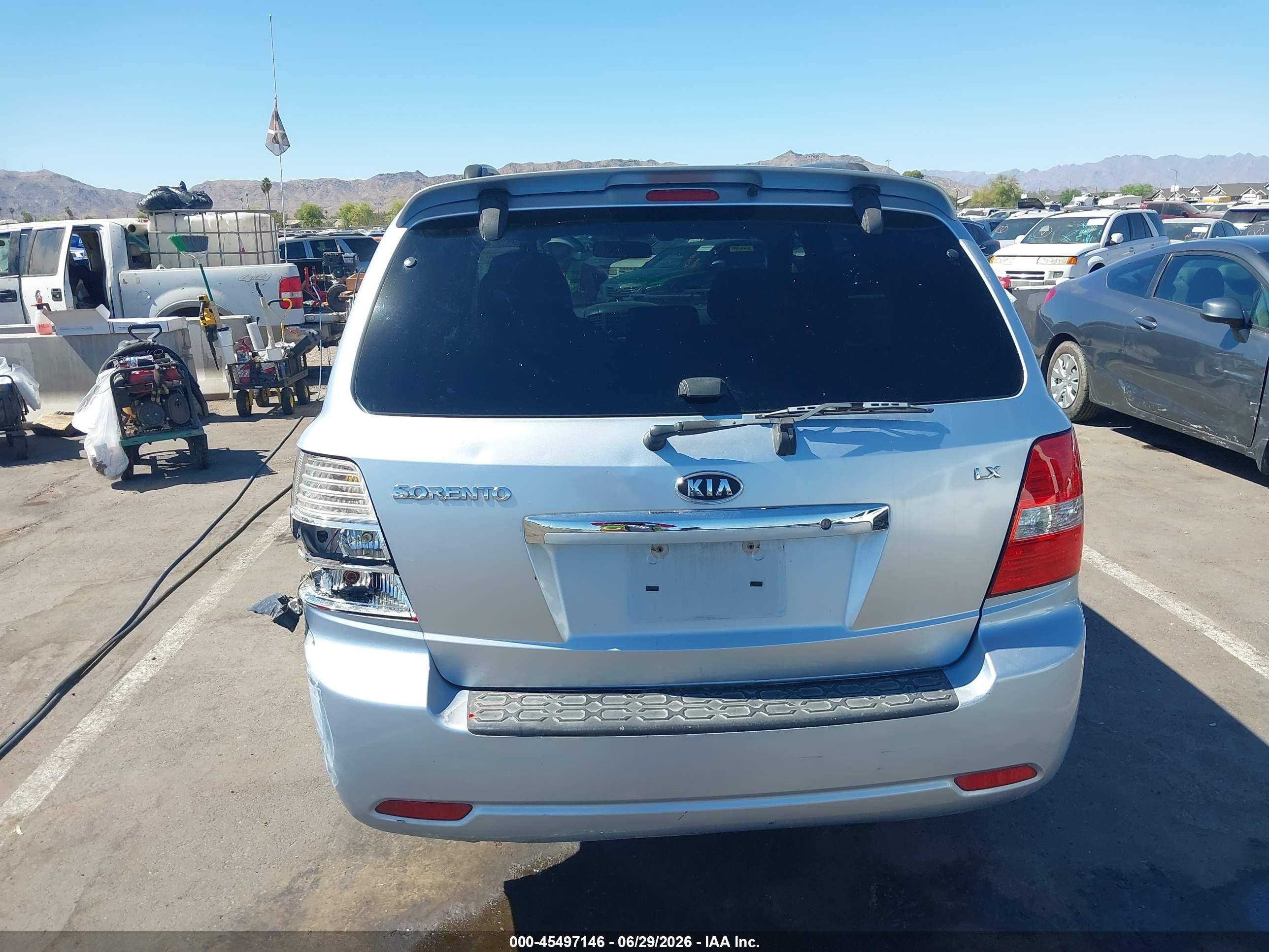 2008 Kia Sorento Lx Gray vin: KNDJD735685764085