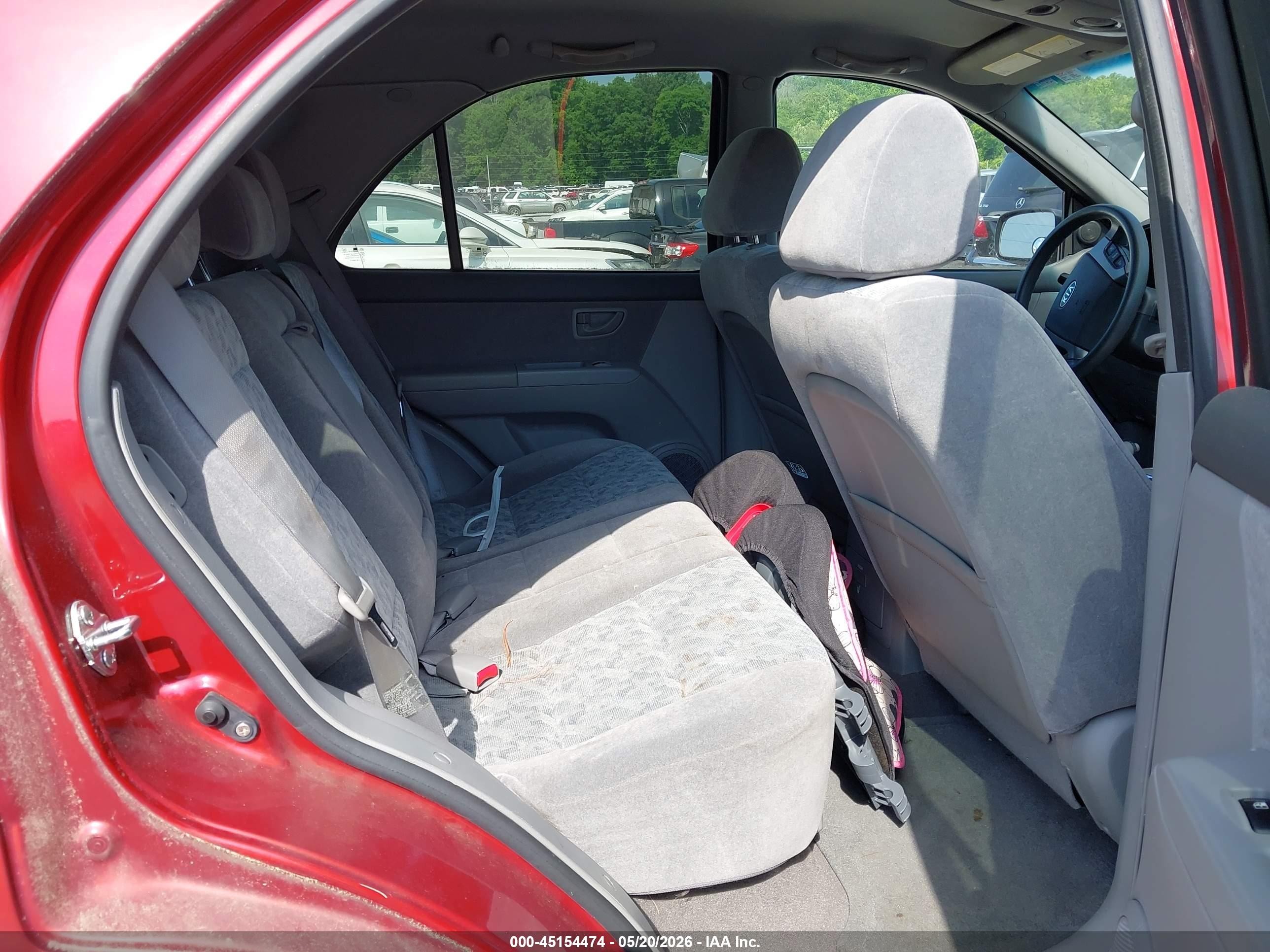 2008 Kia Sorento Lx Red vin: KNDJD735685803046
