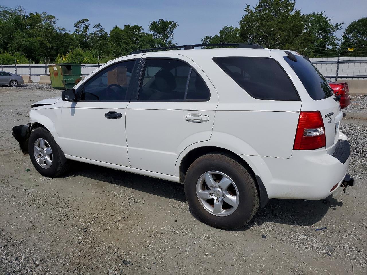 2009 Kia Sorento Lx/ex White vin: KNDJD735695867797