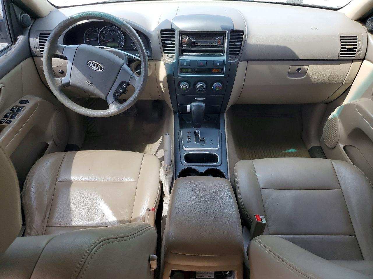 2009 Kia Sorento Lx/ex White vin: KNDJD735695867797