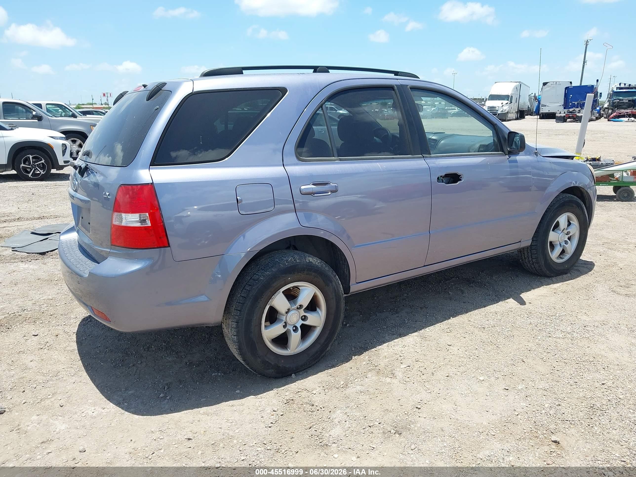 2009 Kia Sorento Lx Blue vin: KNDJD735695891615