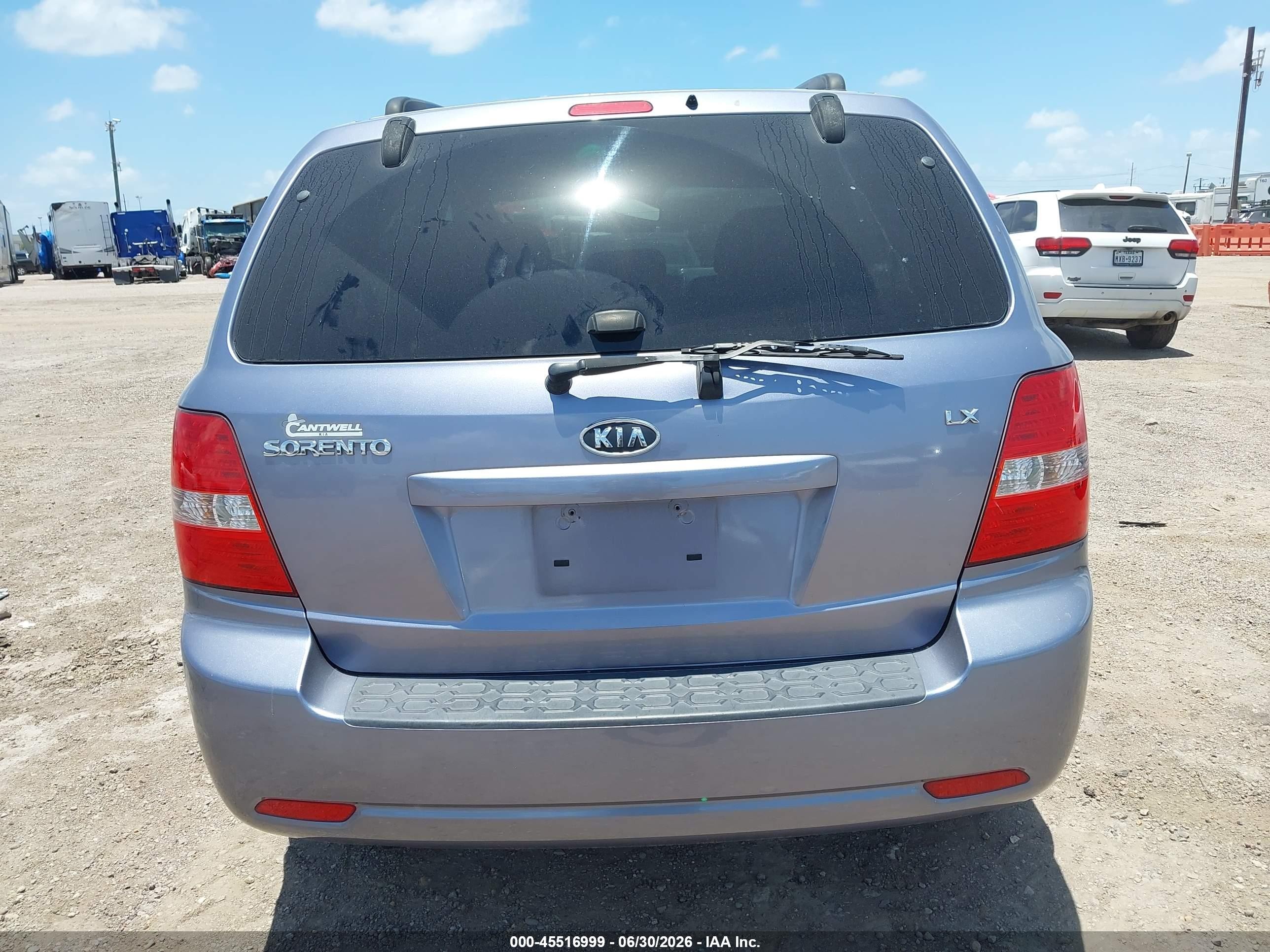 2009 Kia Sorento Lx Blue vin: KNDJD735695891615
