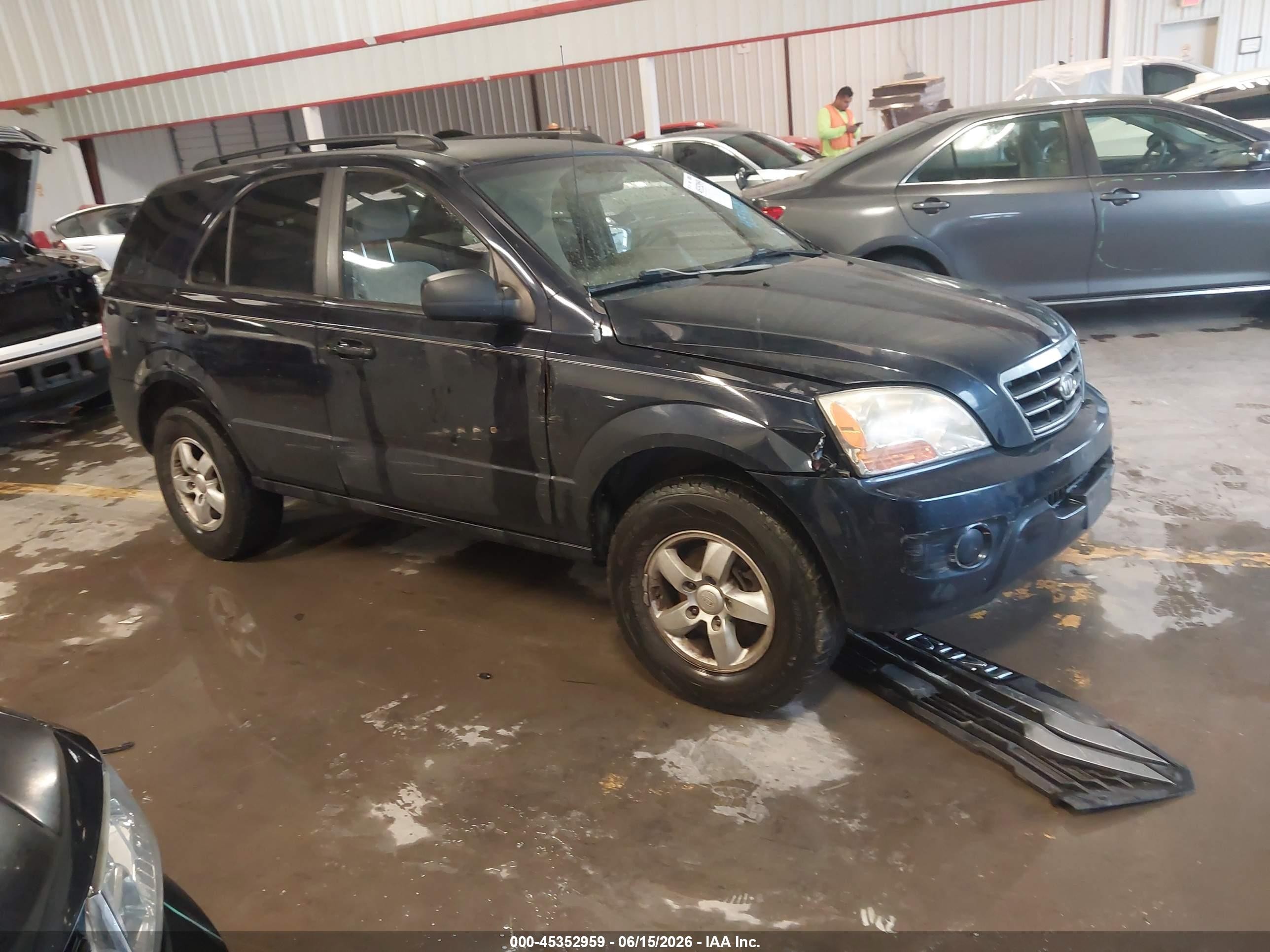 2008 Kia Sorento Lx Blue vin: KNDJD735785857245