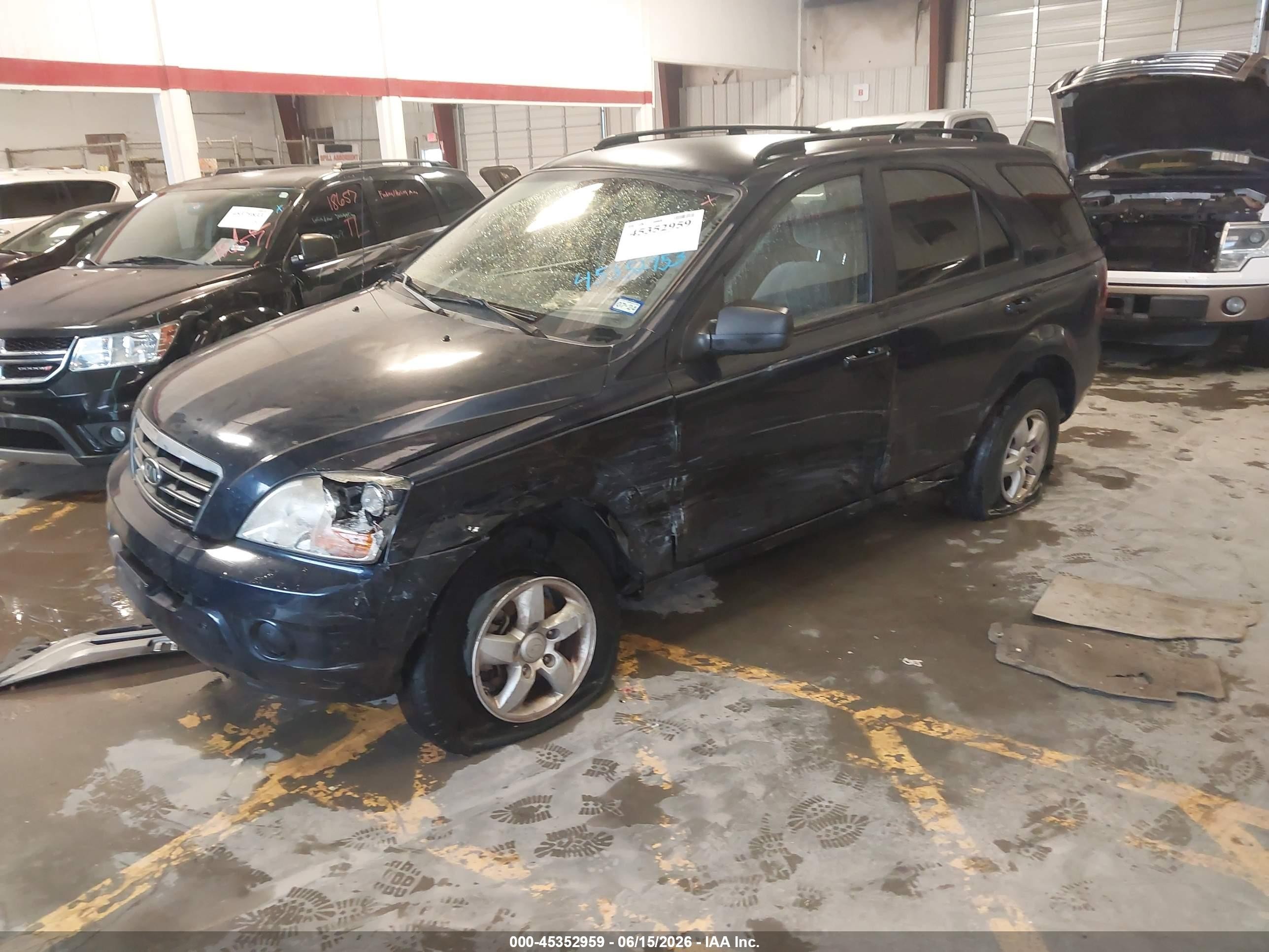 2008 Kia Sorento Lx Blue vin: KNDJD735785857245