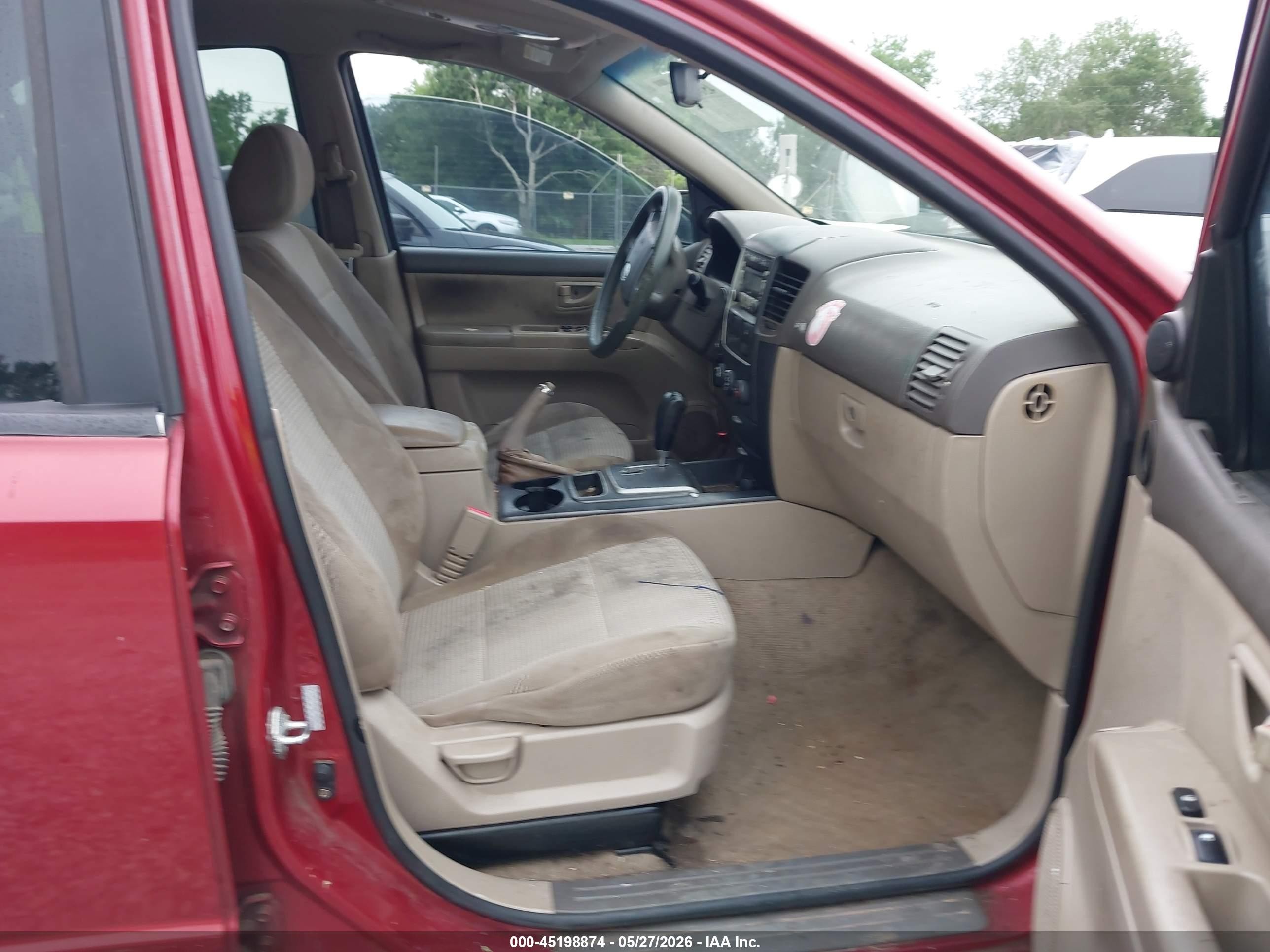 2009 Kia Sorento Lx Красный vin: KNDJD735795890960