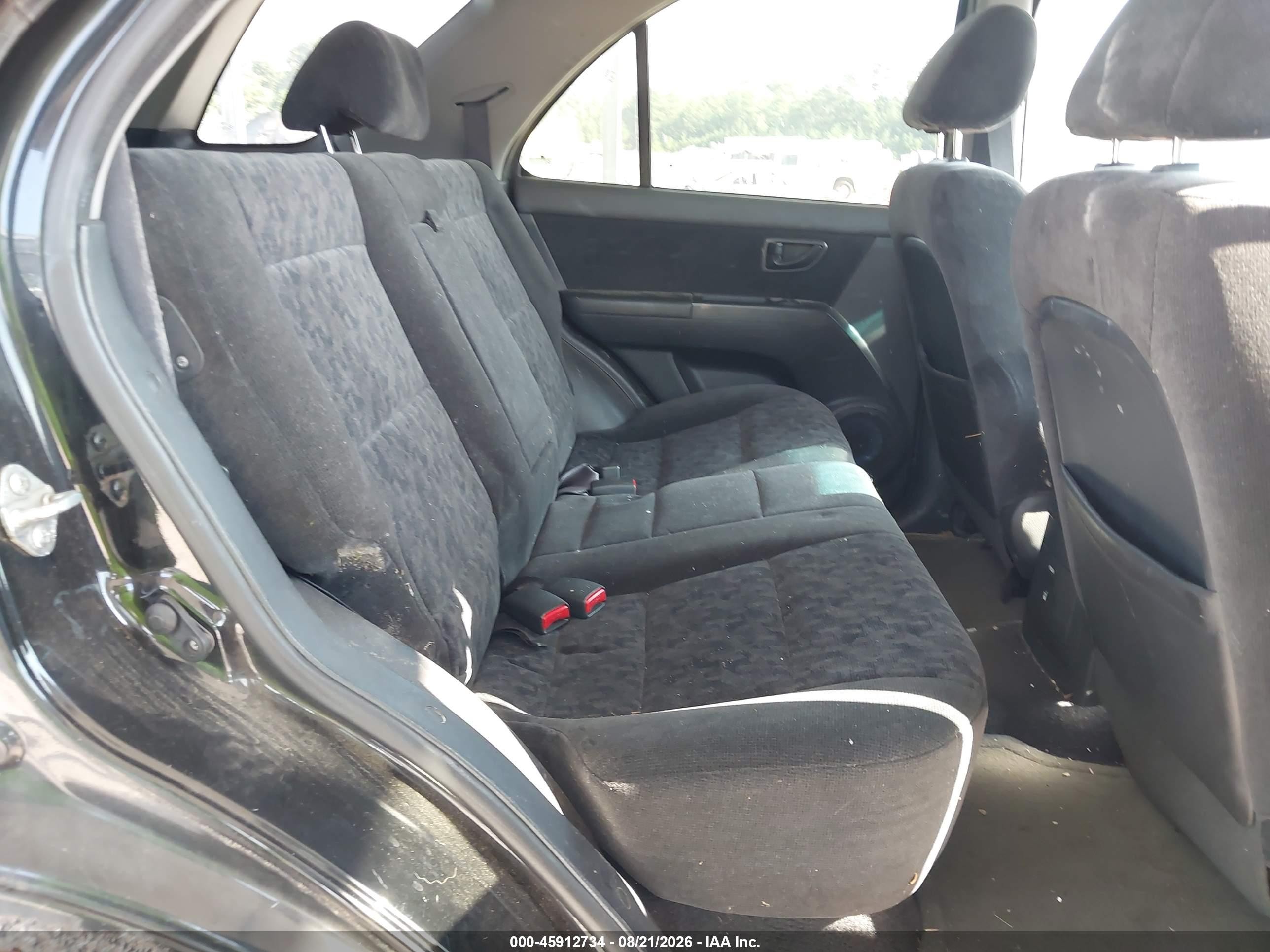 2008 Kia Sorento Lx Black vin: KNDJD735885791305