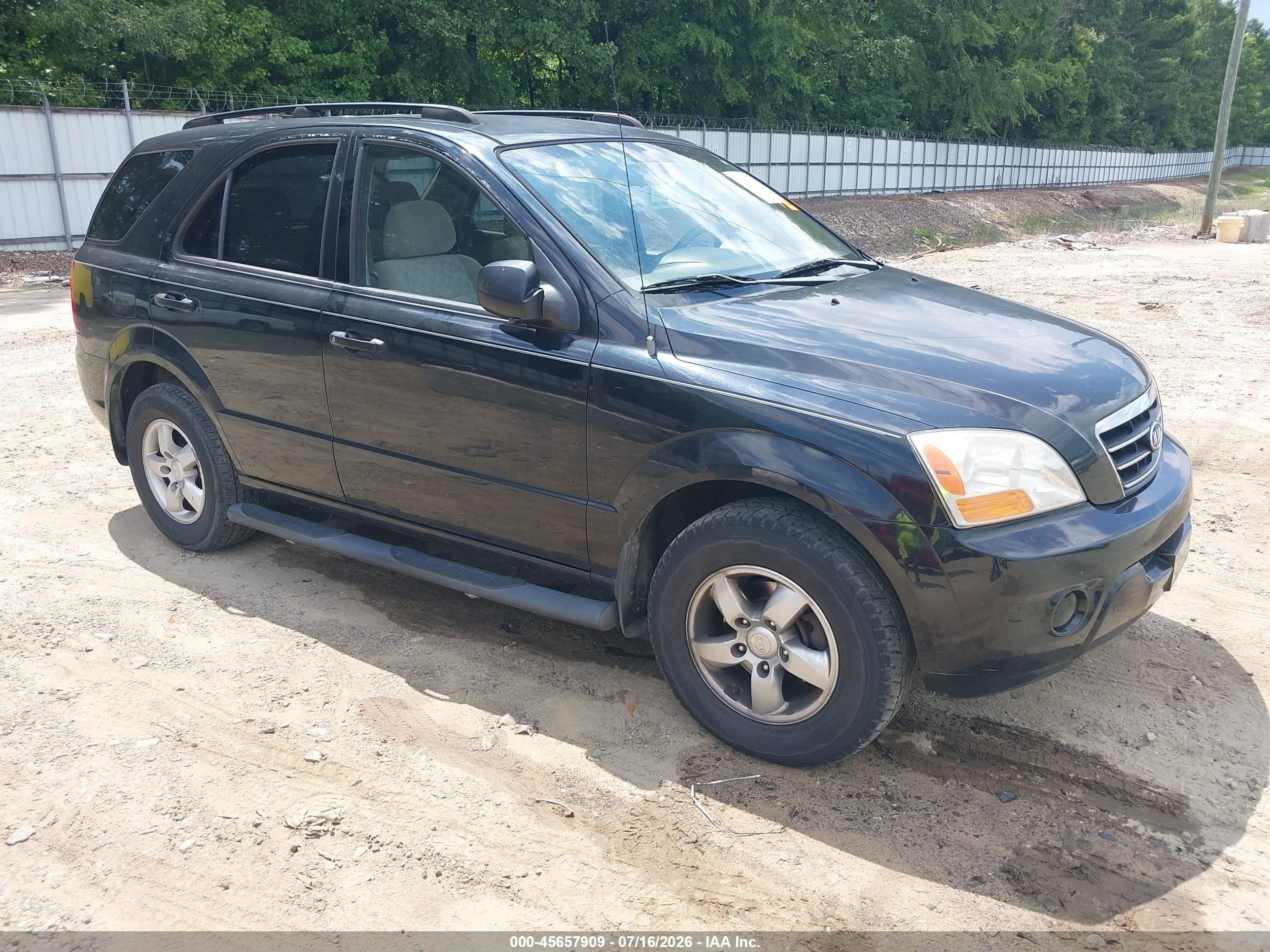 2008 Kia Sorento Lx Черный vin: KNDJD735985824991