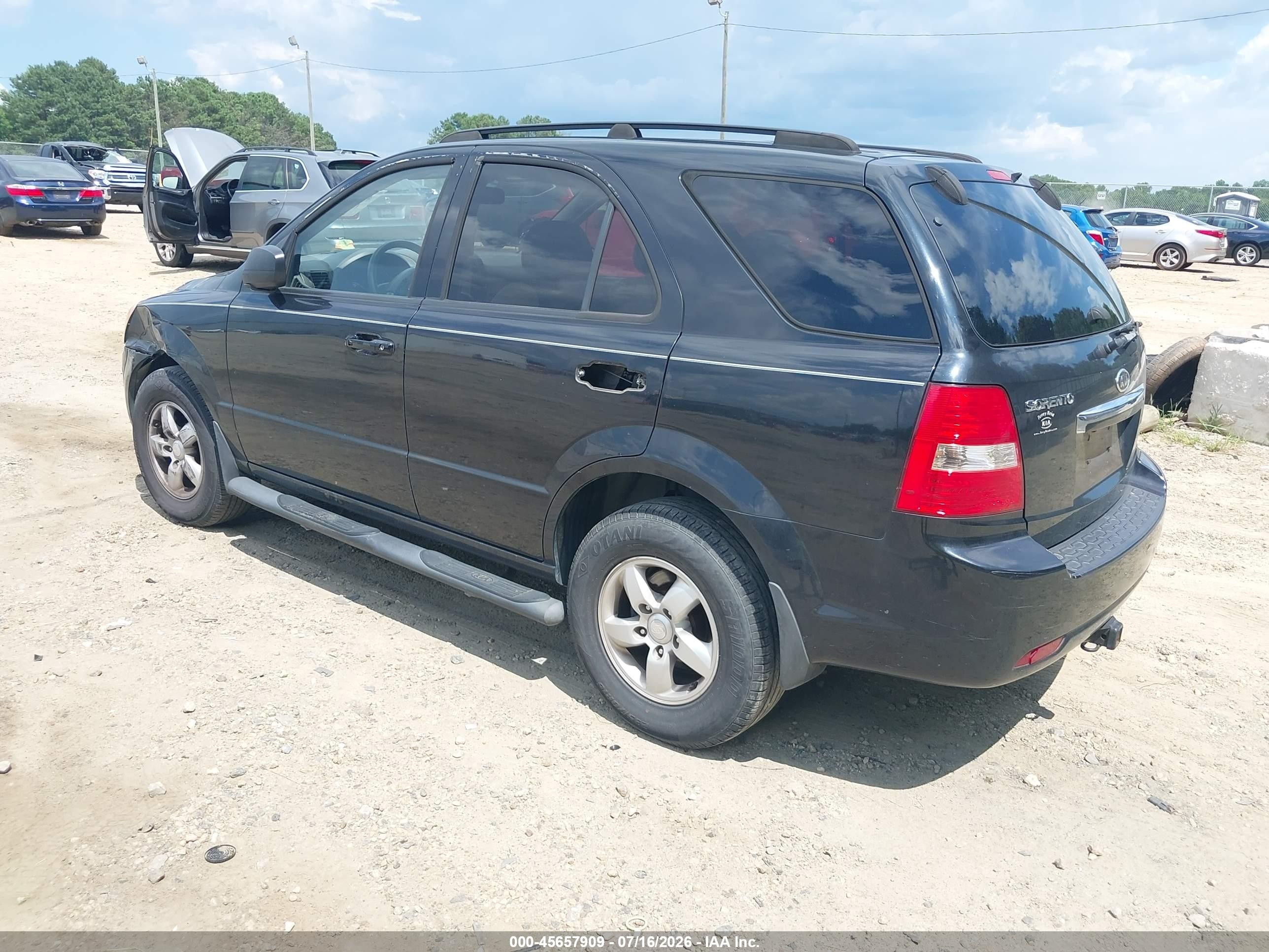 2008 Kia Sorento Lx Черный vin: KNDJD735985824991