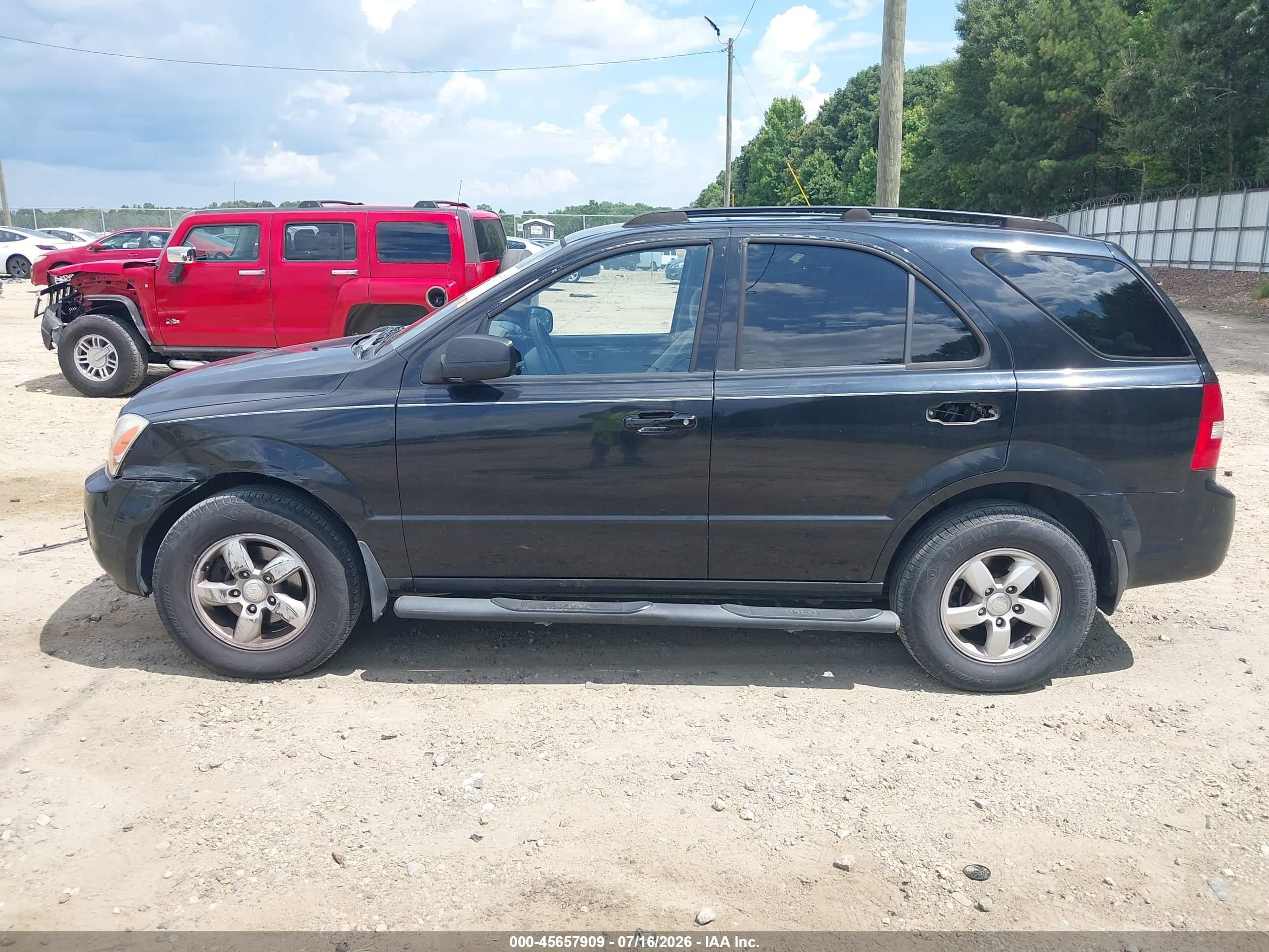 2008 Kia Sorento Lx Черный vin: KNDJD735985824991