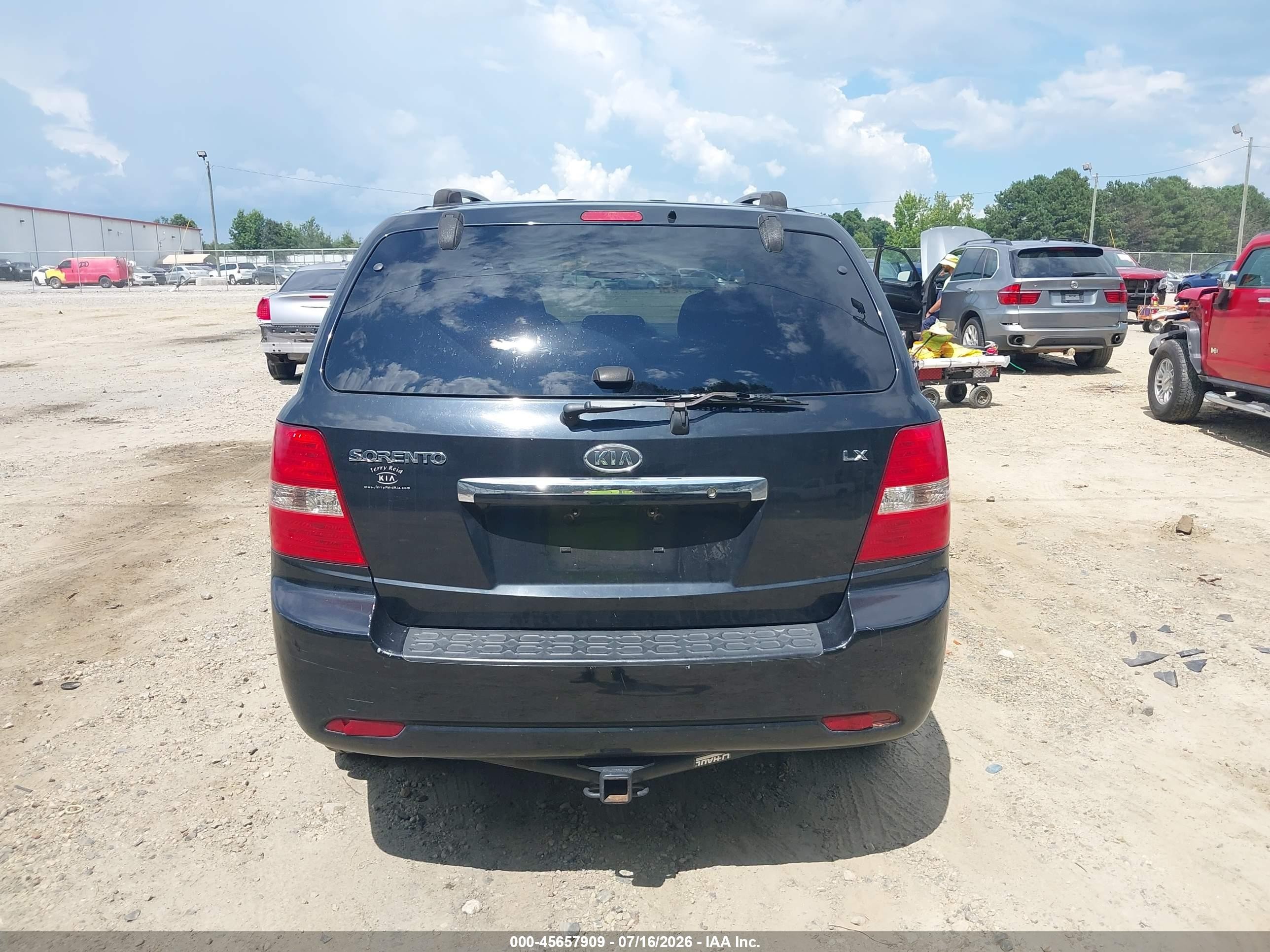 2008 Kia Sorento Lx Черный vin: KNDJD735985824991