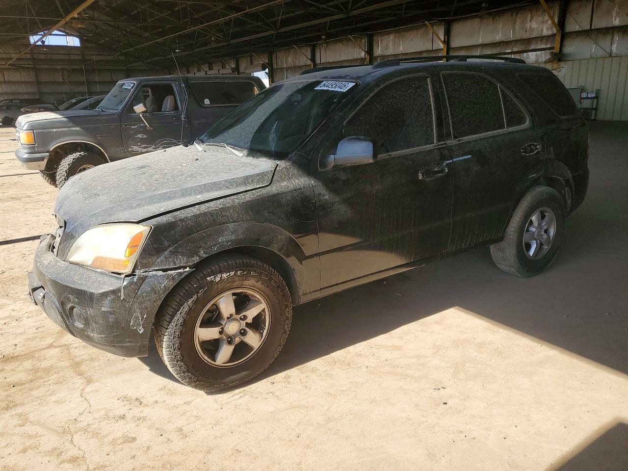 2008 Kia Sorento Base Black vin: KNDJD735X85764607