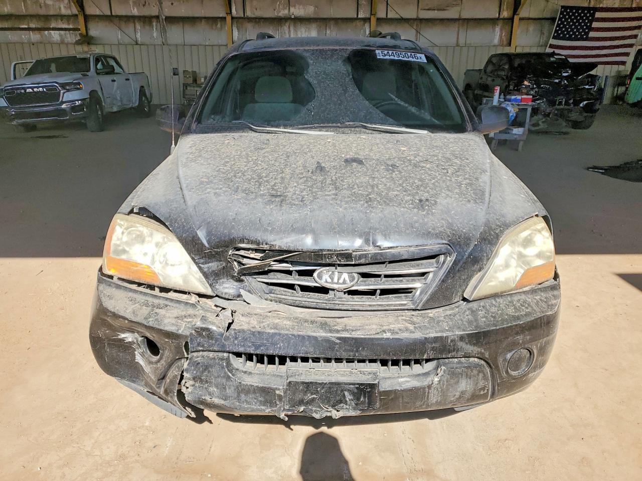 2008 Kia Sorento Base Black vin: KNDJD735X85764607