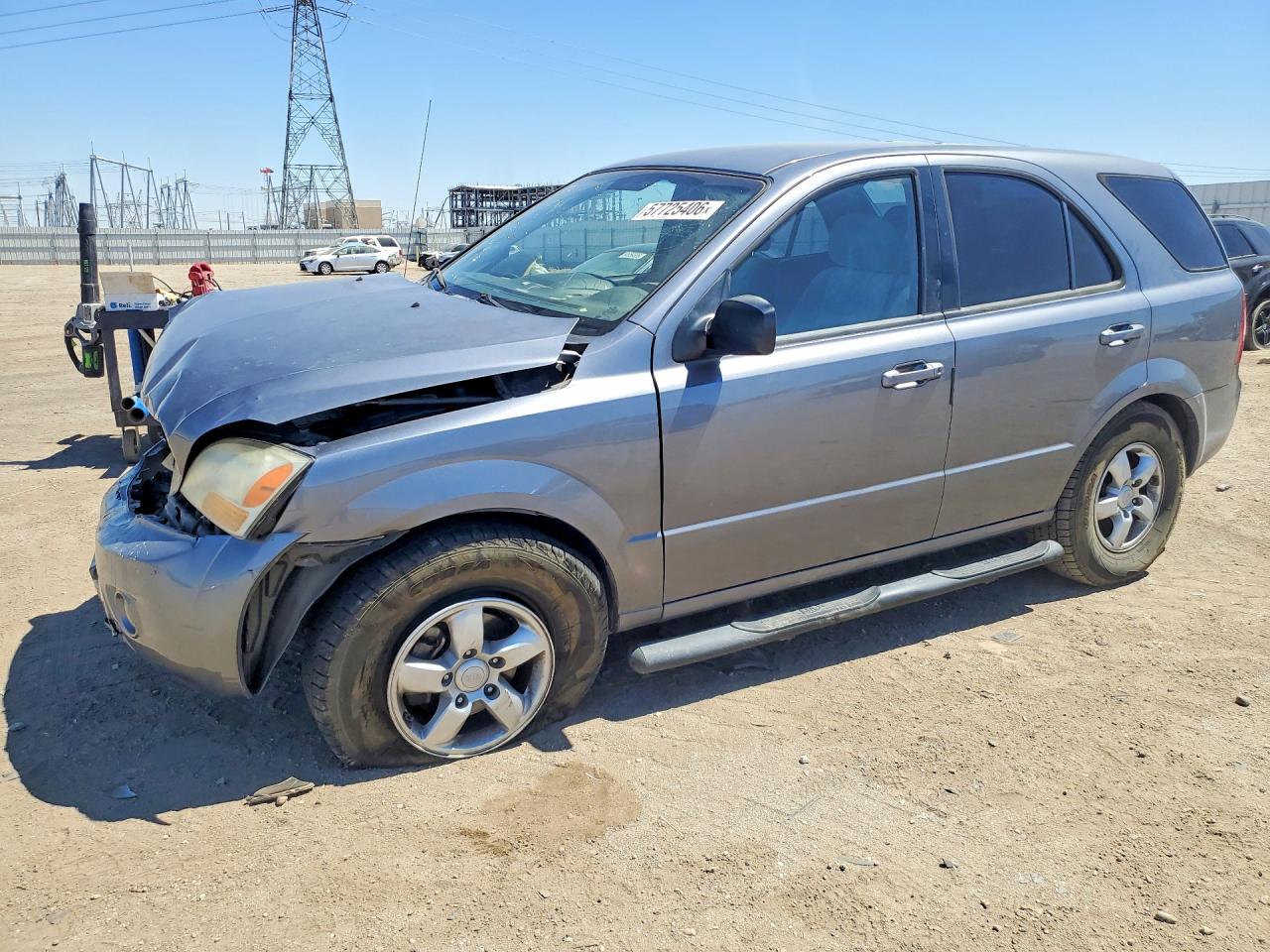 2008 Kia Sorento Base Gray vin: KNDJD735X85798028
