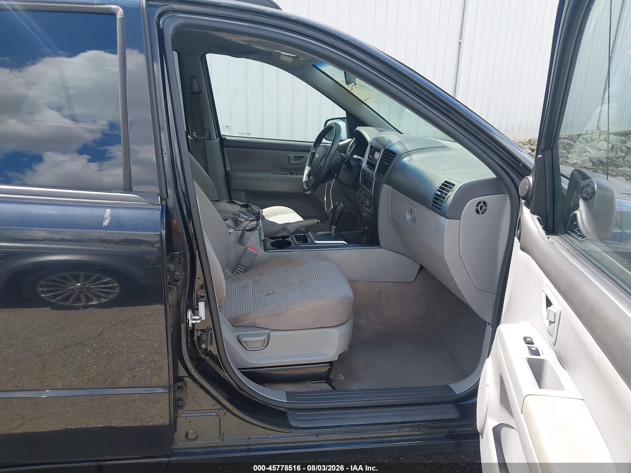 2009 Kia Sorento Lx Черный vin: KNDJD735X95897482