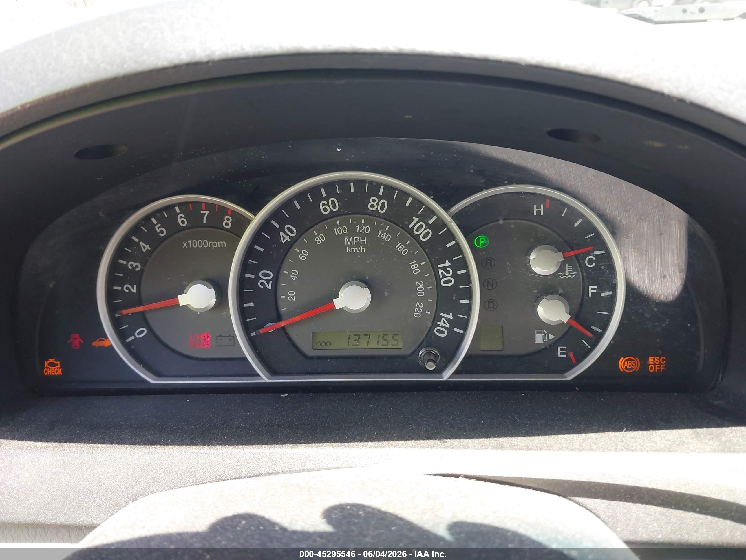 2007 Kia Sorento Ex Blue vin: KNDJD736075670520