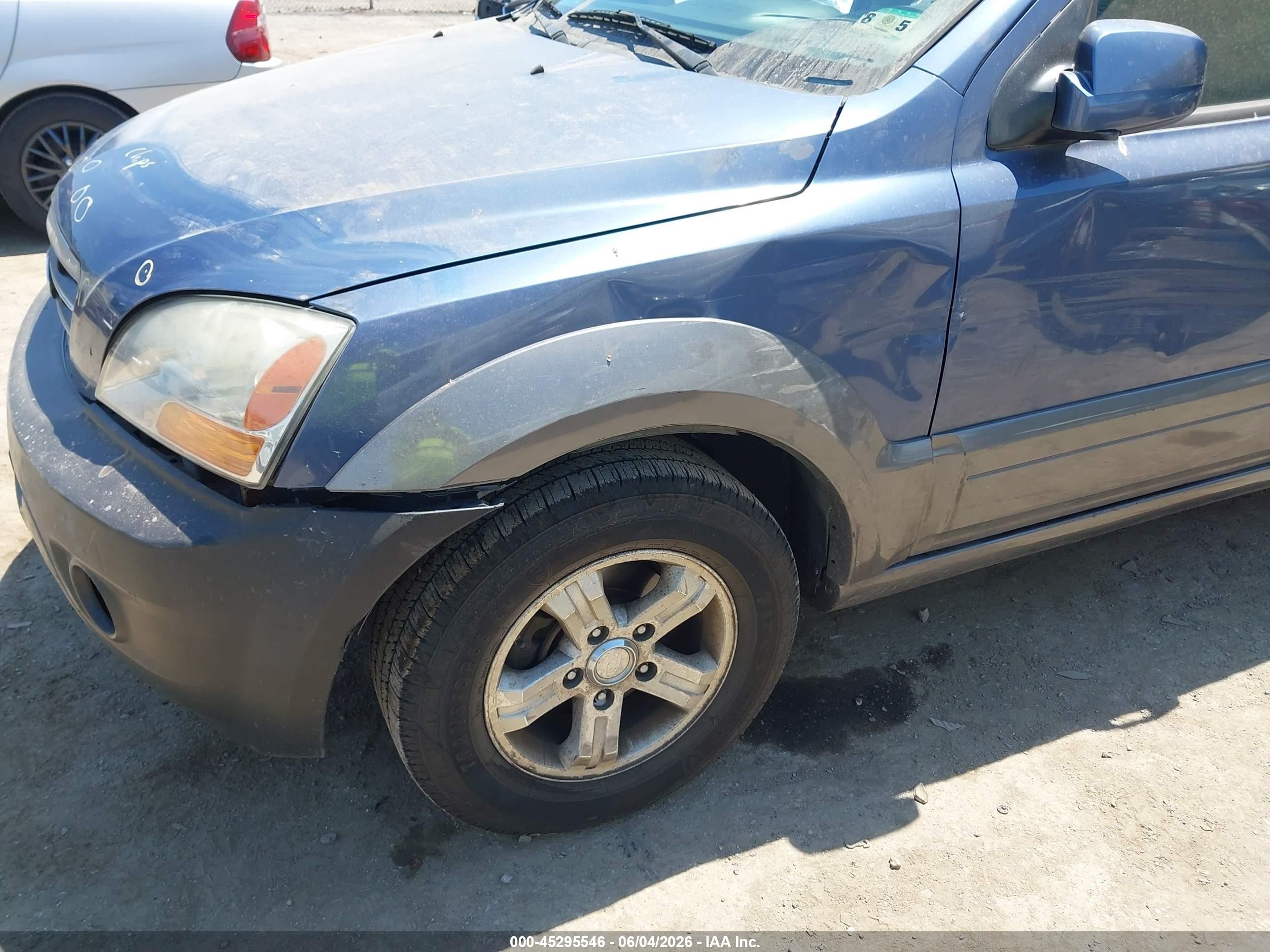 2007 Kia Sorento Ex Blue vin: KNDJD736075670520