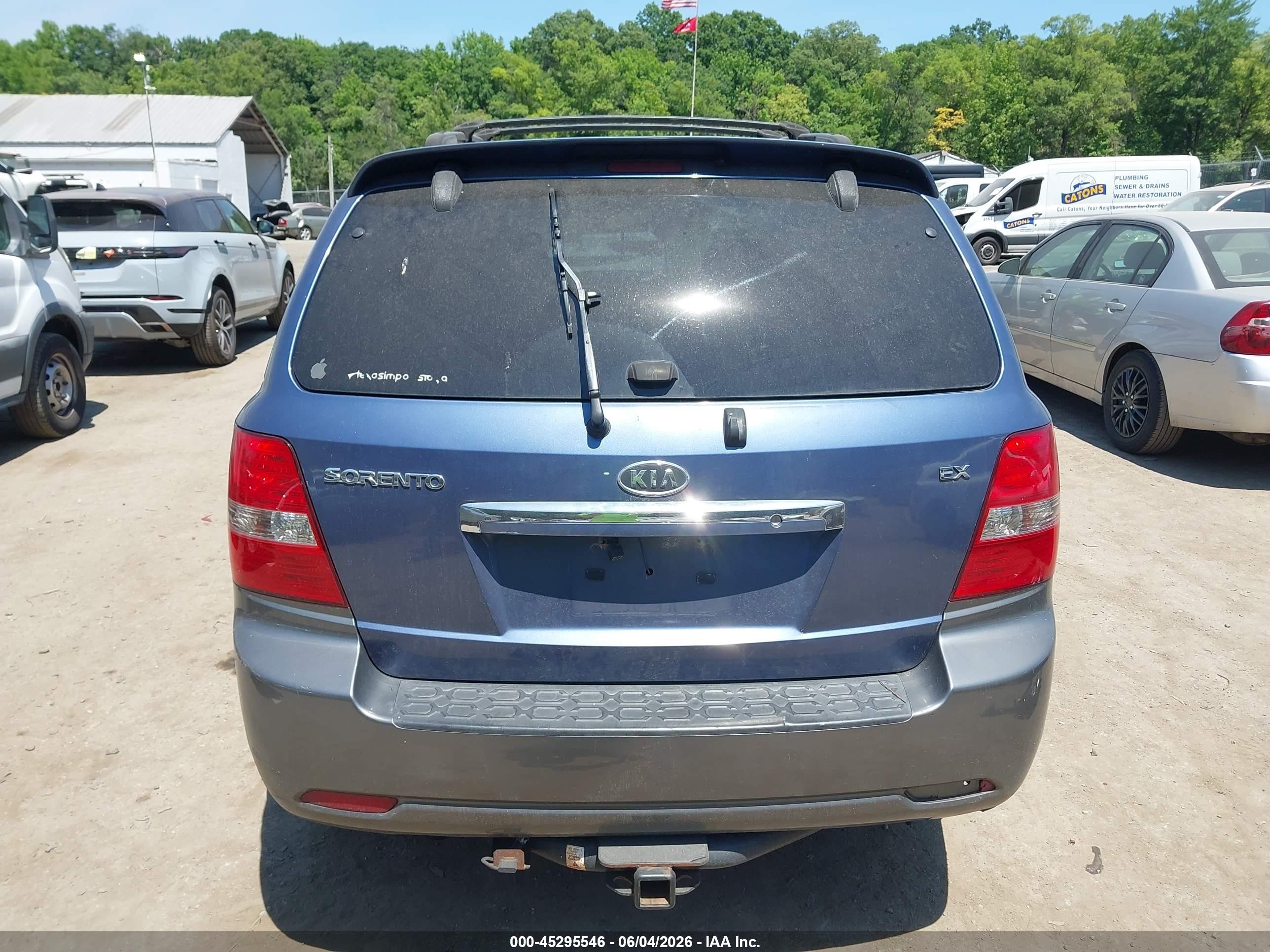 2007 Kia Sorento Ex Blue vin: KNDJD736075670520