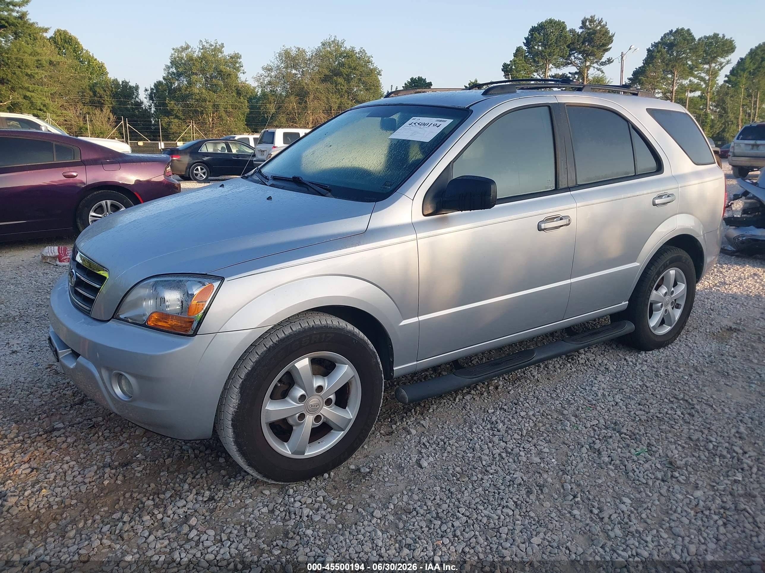2007 Kia Sorento Lx Серебряный vin: KNDJD736075675748