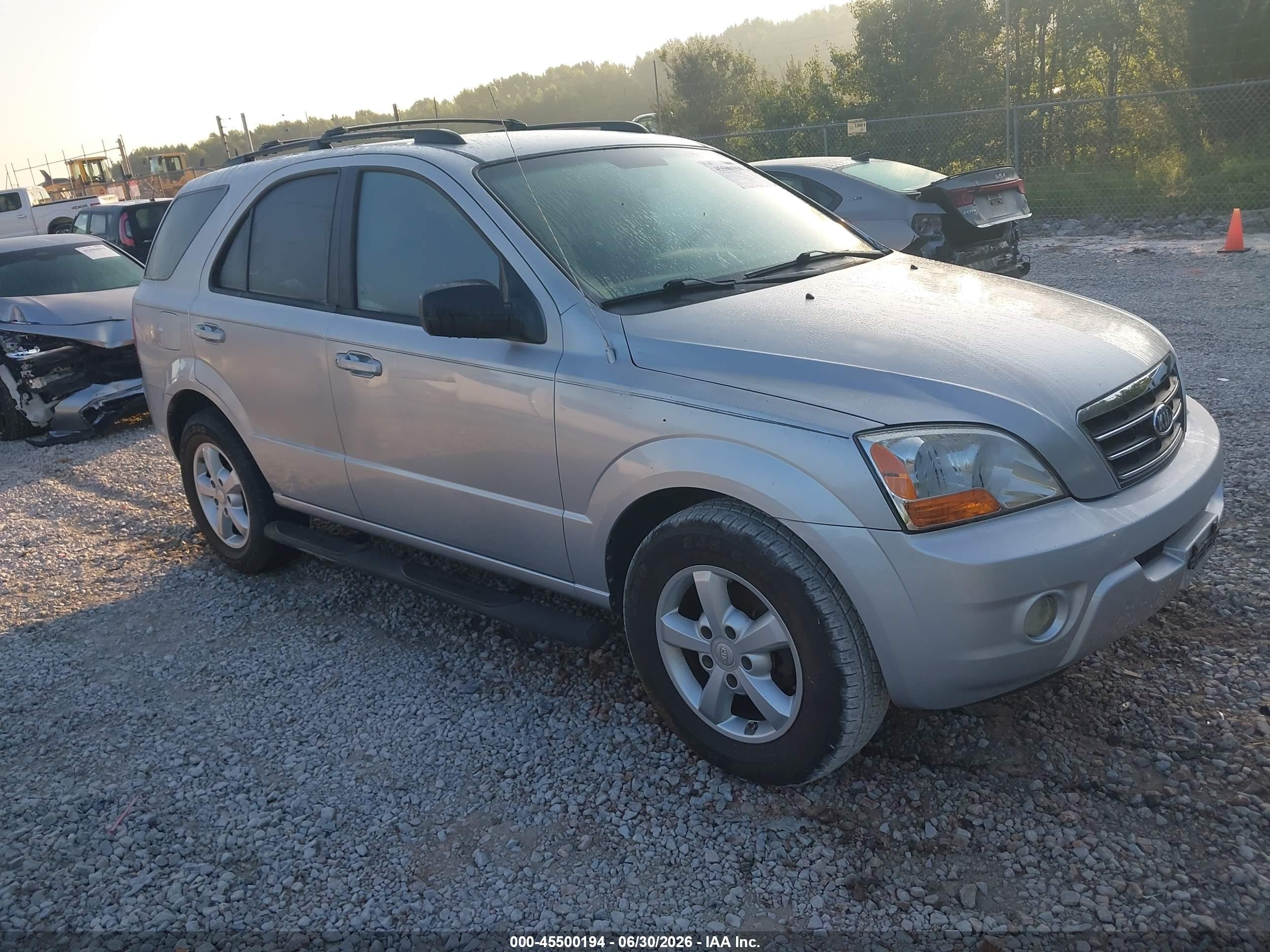 2007 Kia Sorento Lx Серебряный vin: KNDJD736075675748