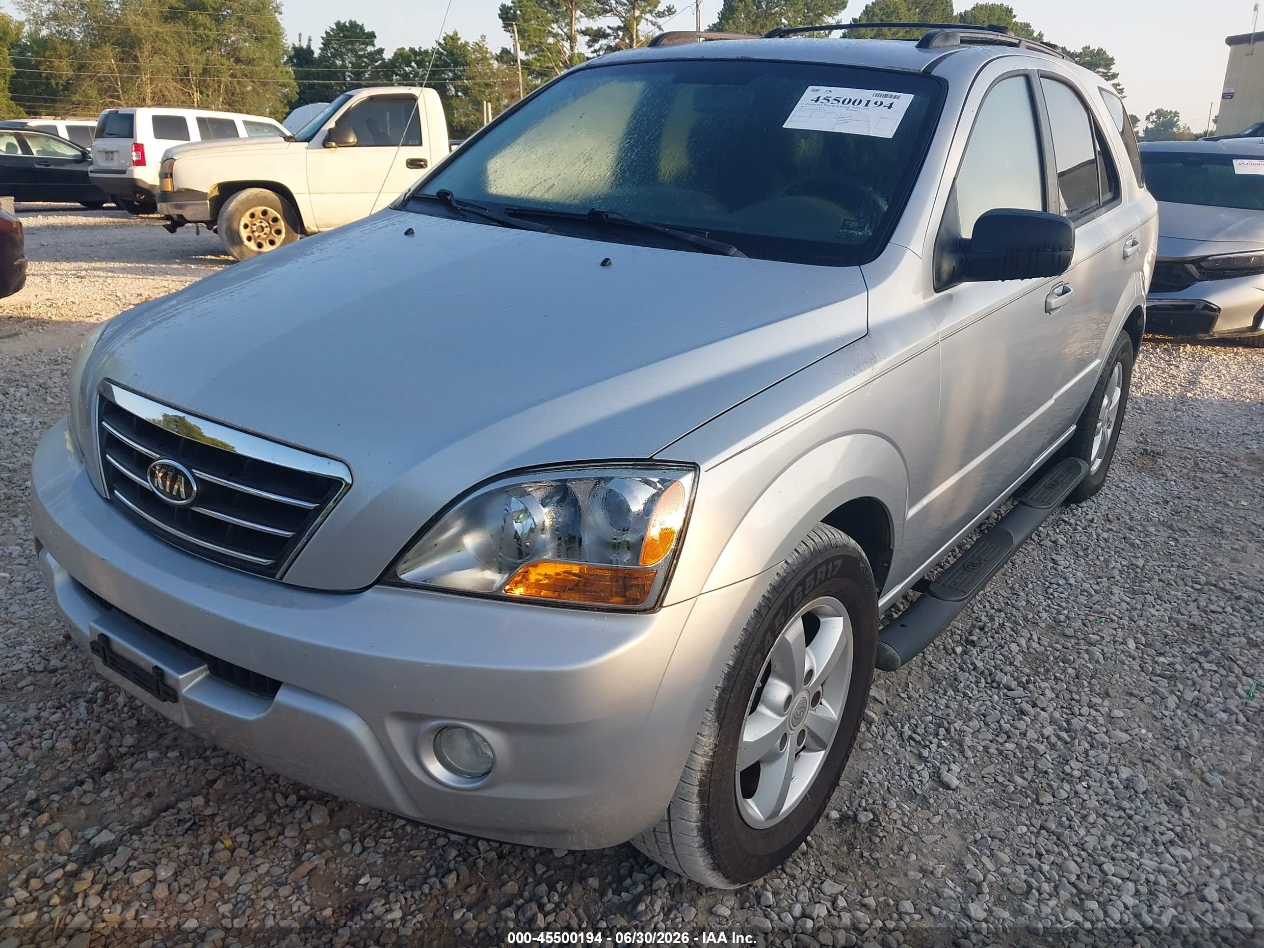 2007 Kia Sorento Lx Серебряный vin: KNDJD736075675748