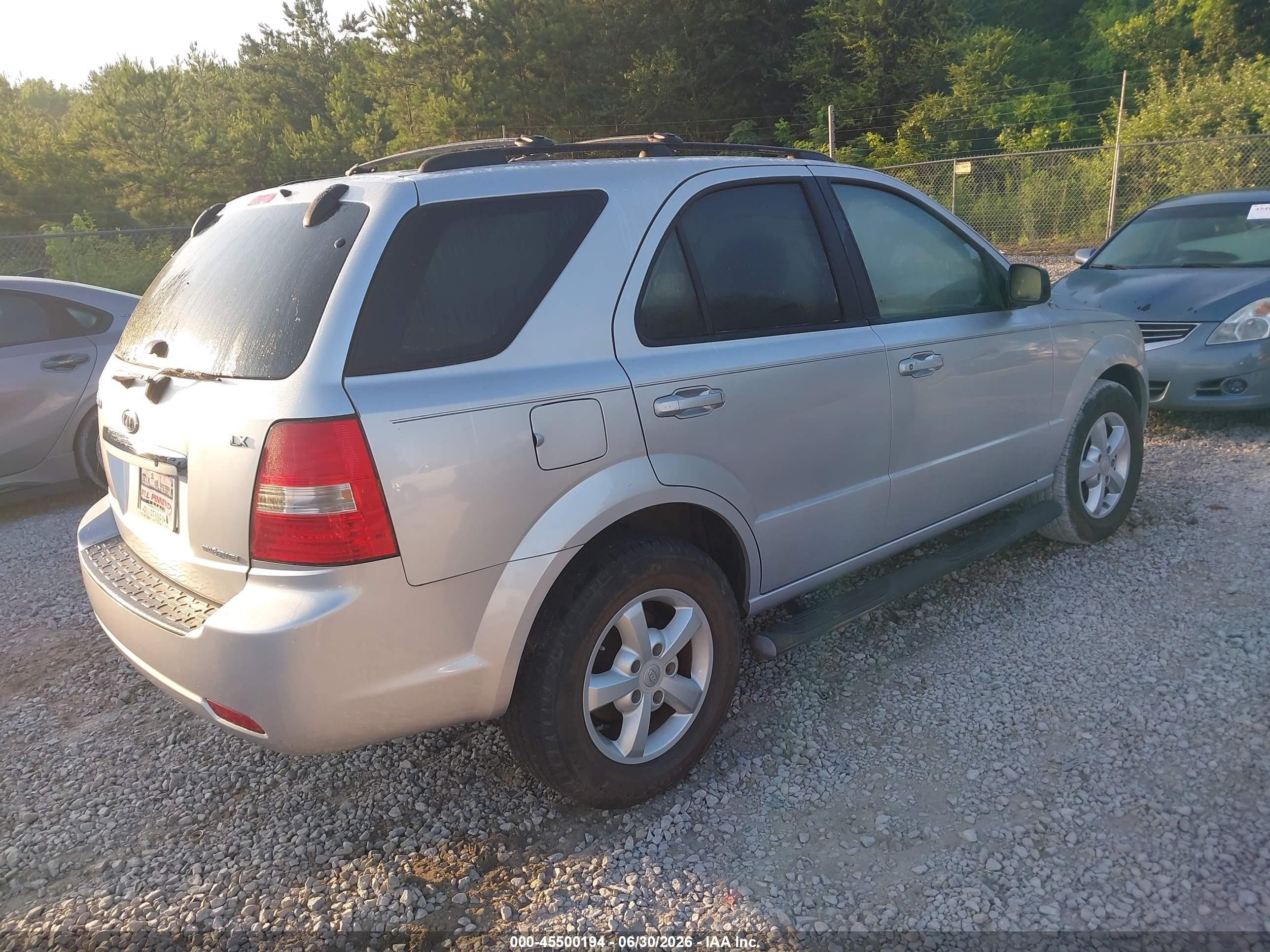 2007 Kia Sorento Lx Серебряный vin: KNDJD736075675748