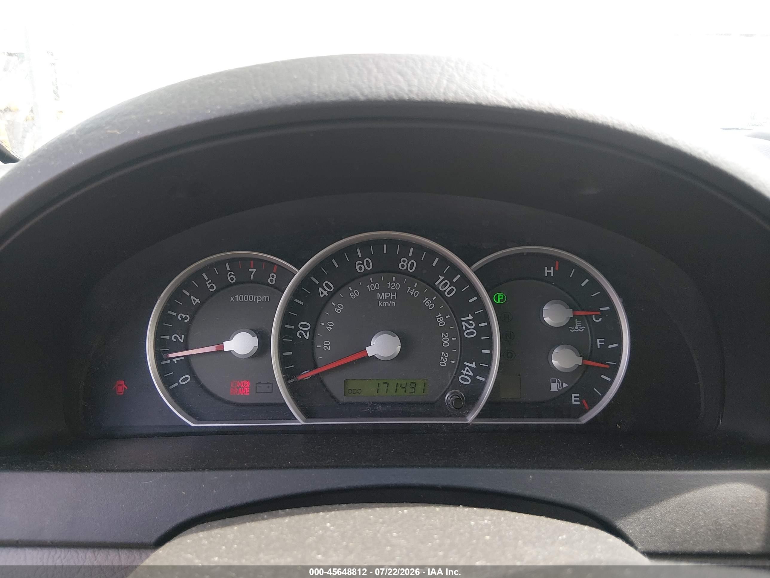 2007 Kia Sorento   Серебряный vin: KNDJD736075716735
