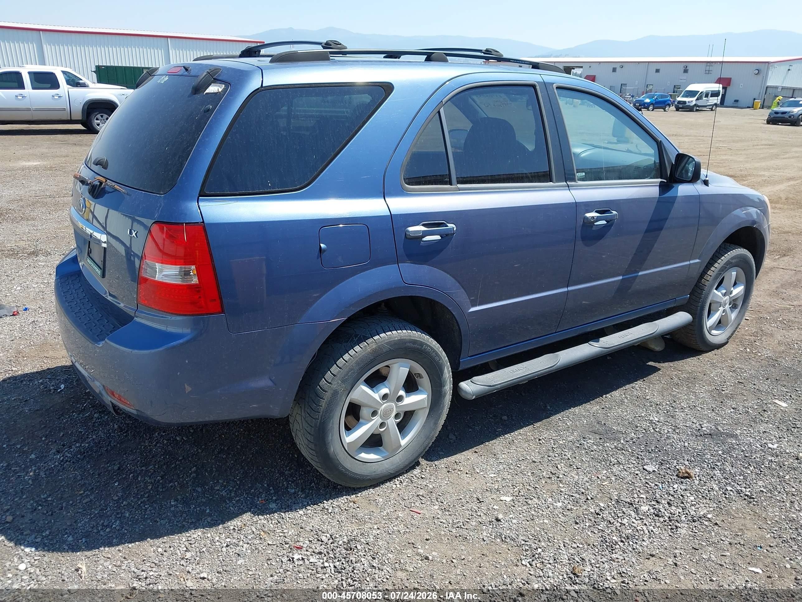 2007 Kia Sorento Lx Синий vin: KNDJD736175675578