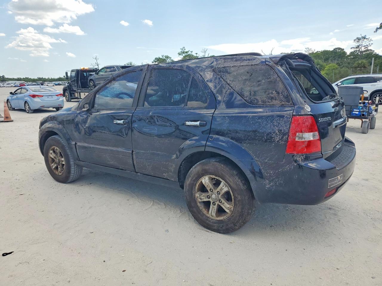 2008 Kia Sorento Ex Синий vin: KNDJD736185848436
