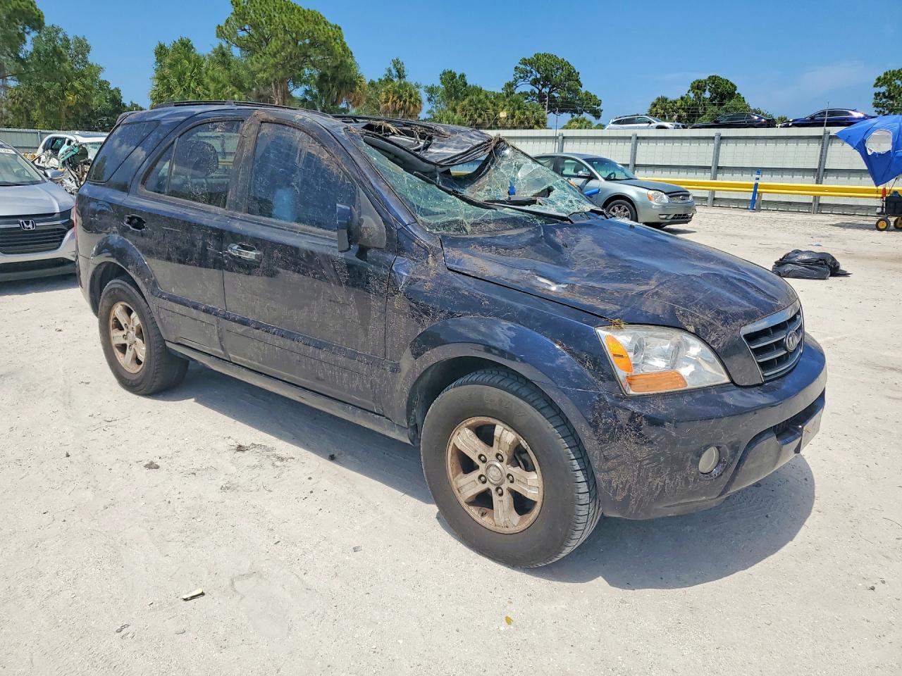 2008 Kia Sorento Ex Синий vin: KNDJD736185848436