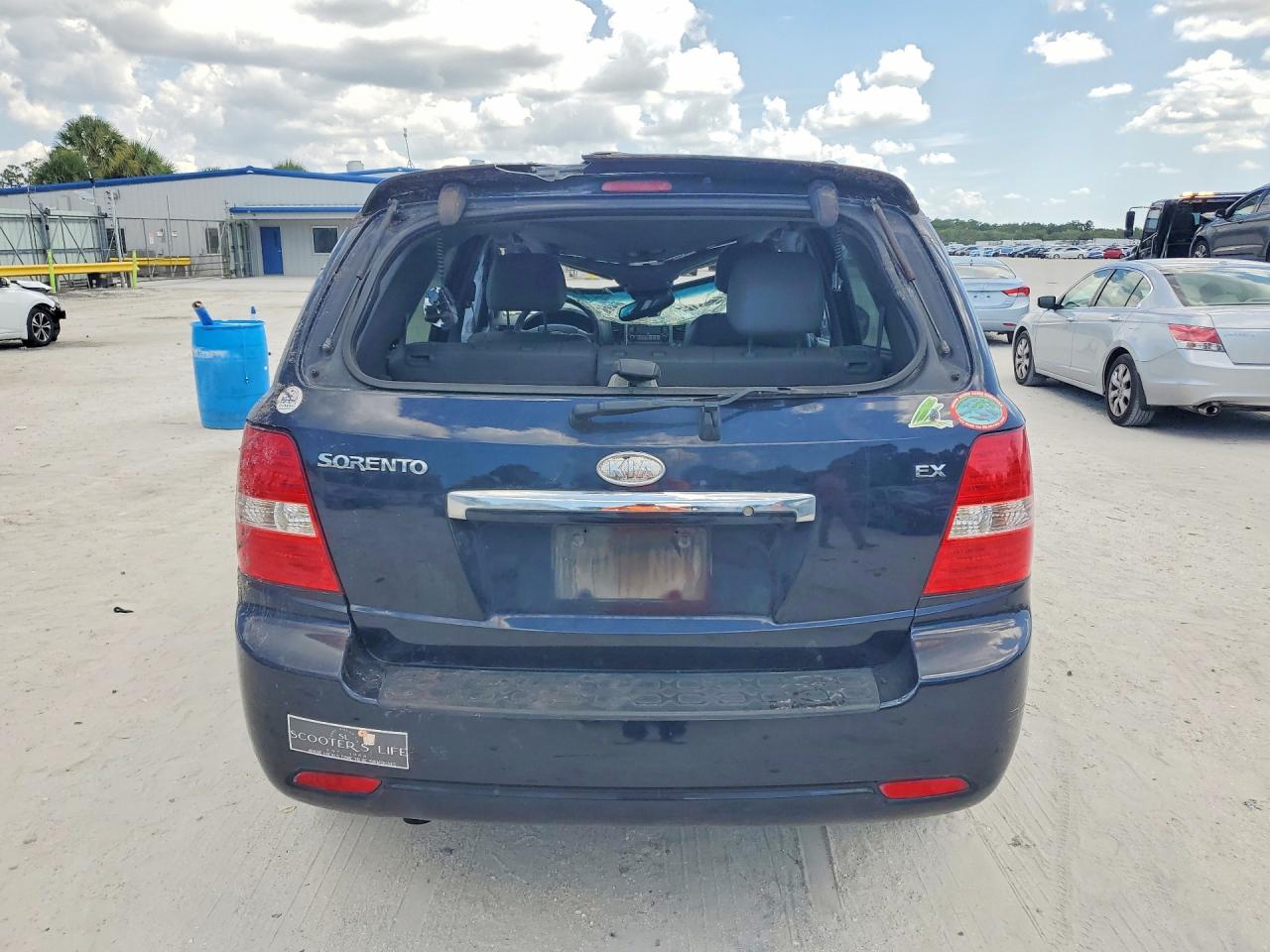 2008 Kia Sorento Ex Синий vin: KNDJD736185848436
