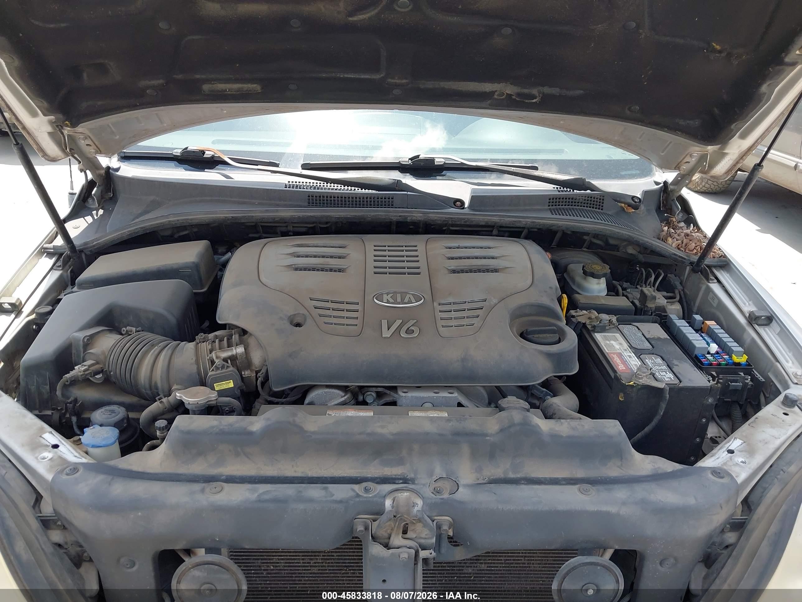 2007 Kia Sorento Ex Silver vin: KNDJD736375666543