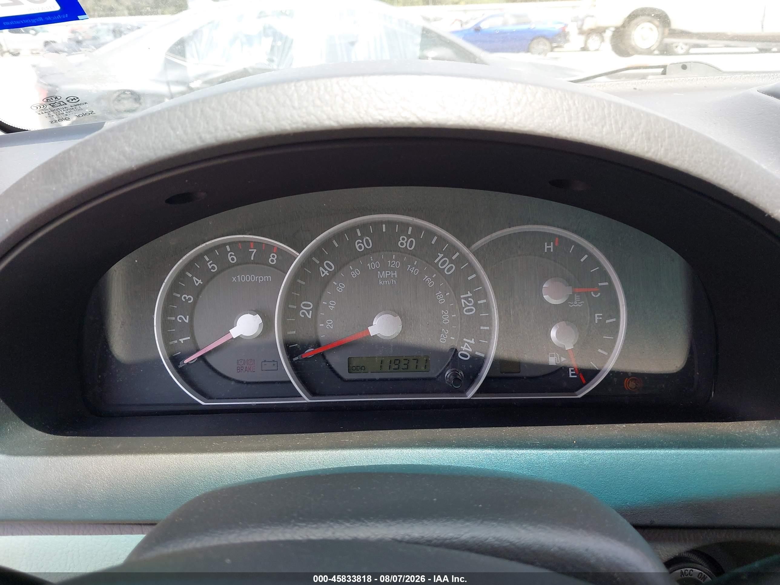 2007 Kia Sorento Ex Silver vin: KNDJD736375666543