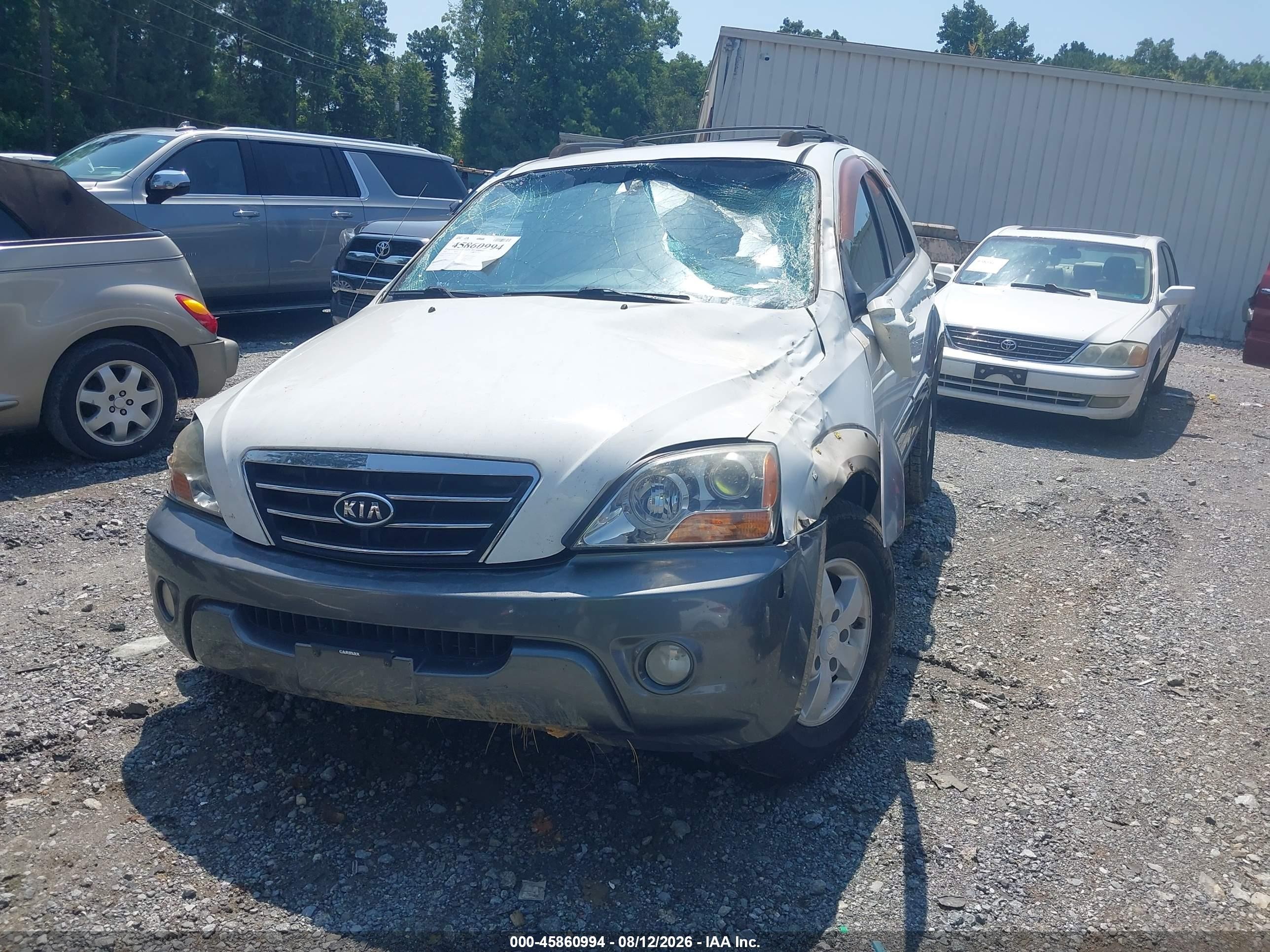 2007 Kia Sorento Ex Белый vin: KNDJD736375706765