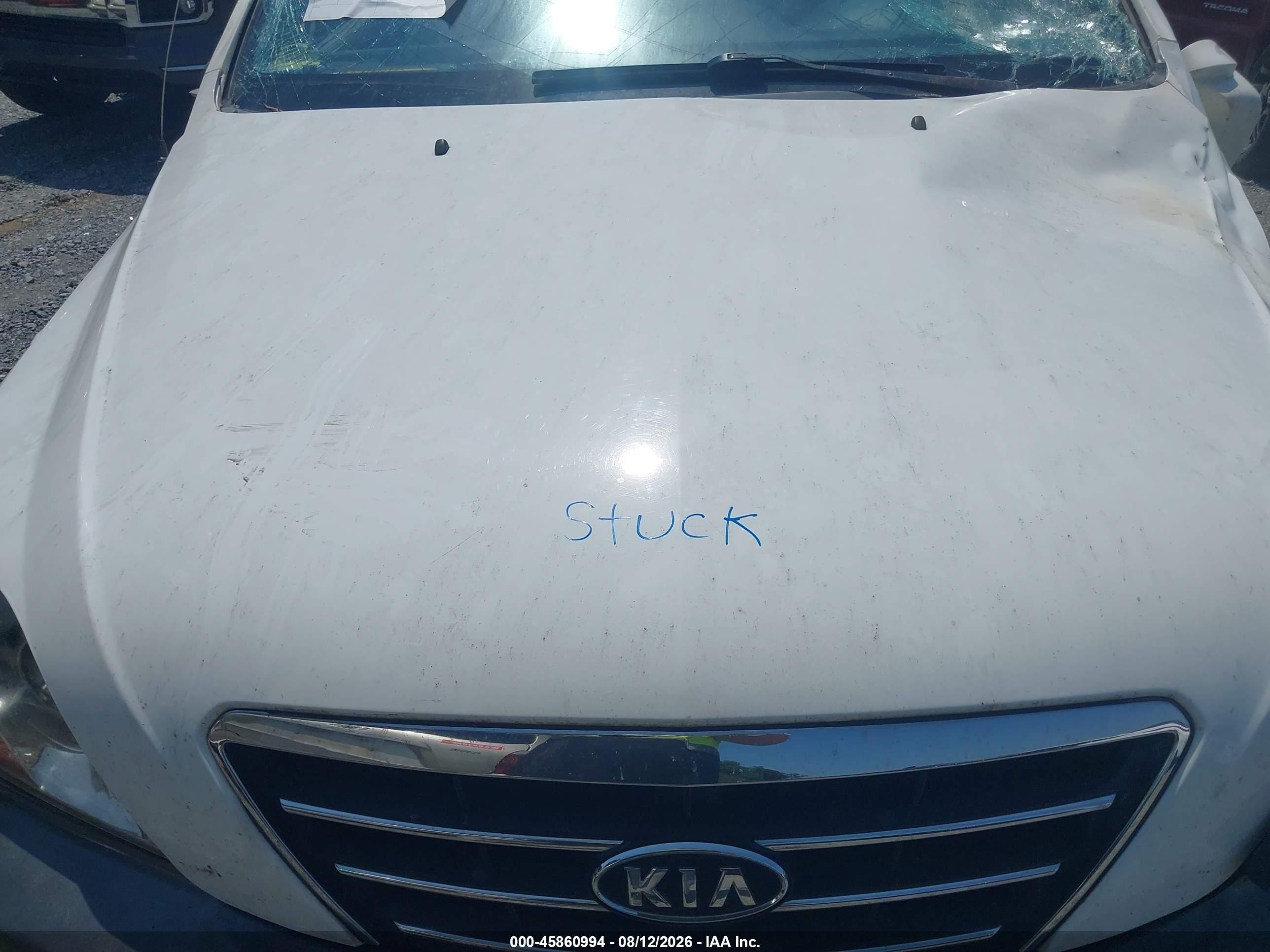 2007 Kia Sorento Ex Белый vin: KNDJD736375706765