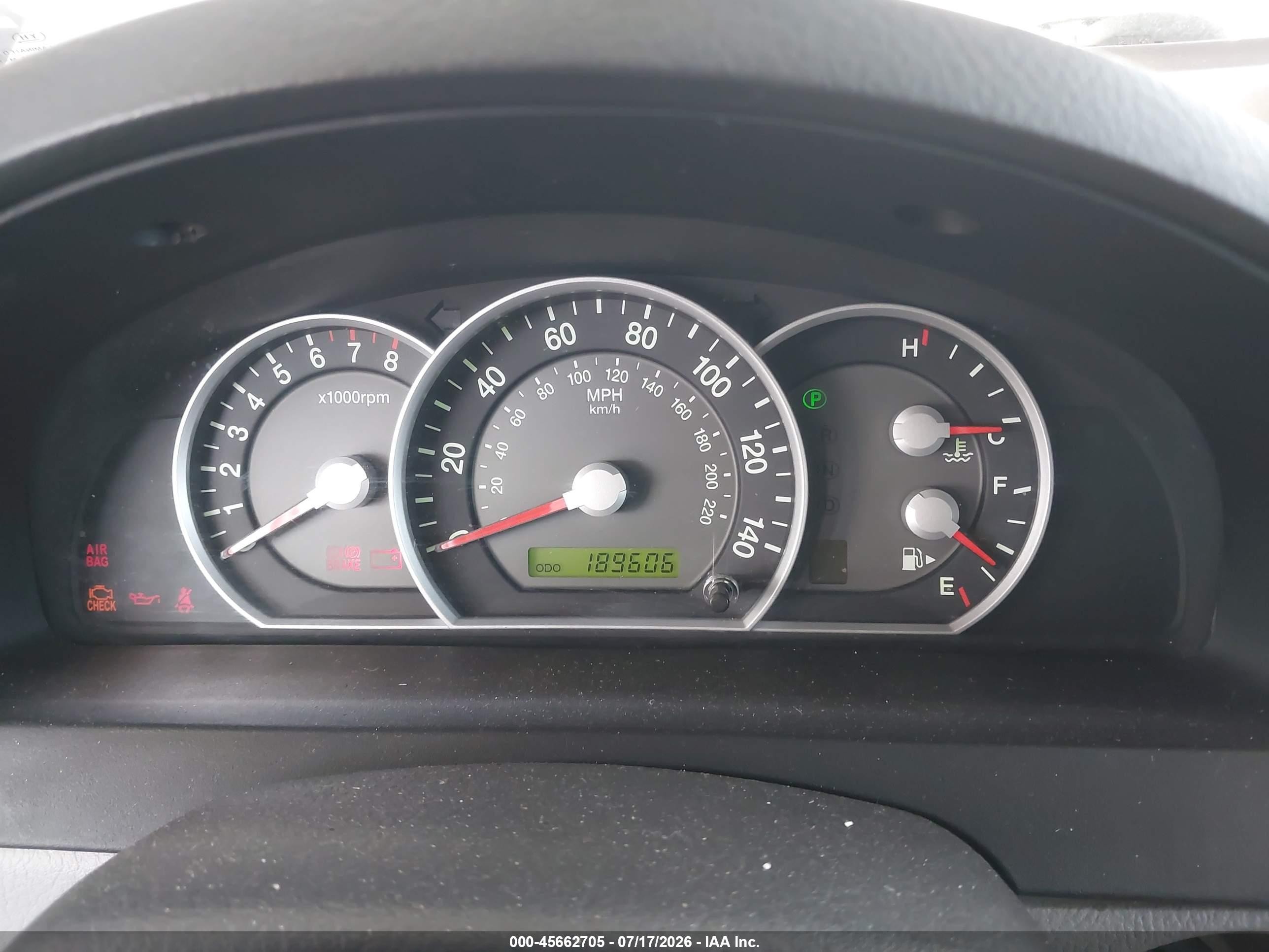 2008 Kia Sorento Ex Silver vin: KNDJD736385789387