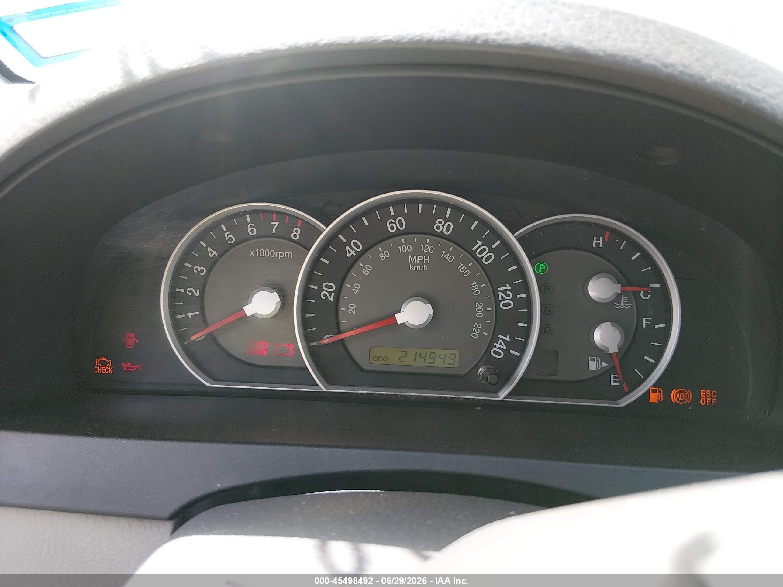 2007 Kia Sorento Ex Silver vin: KNDJD736475667118