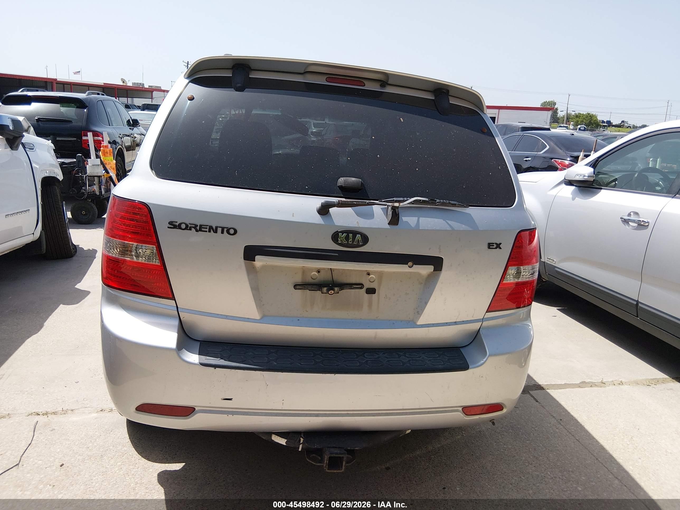 2007 Kia Sorento Ex Silver vin: KNDJD736475667118