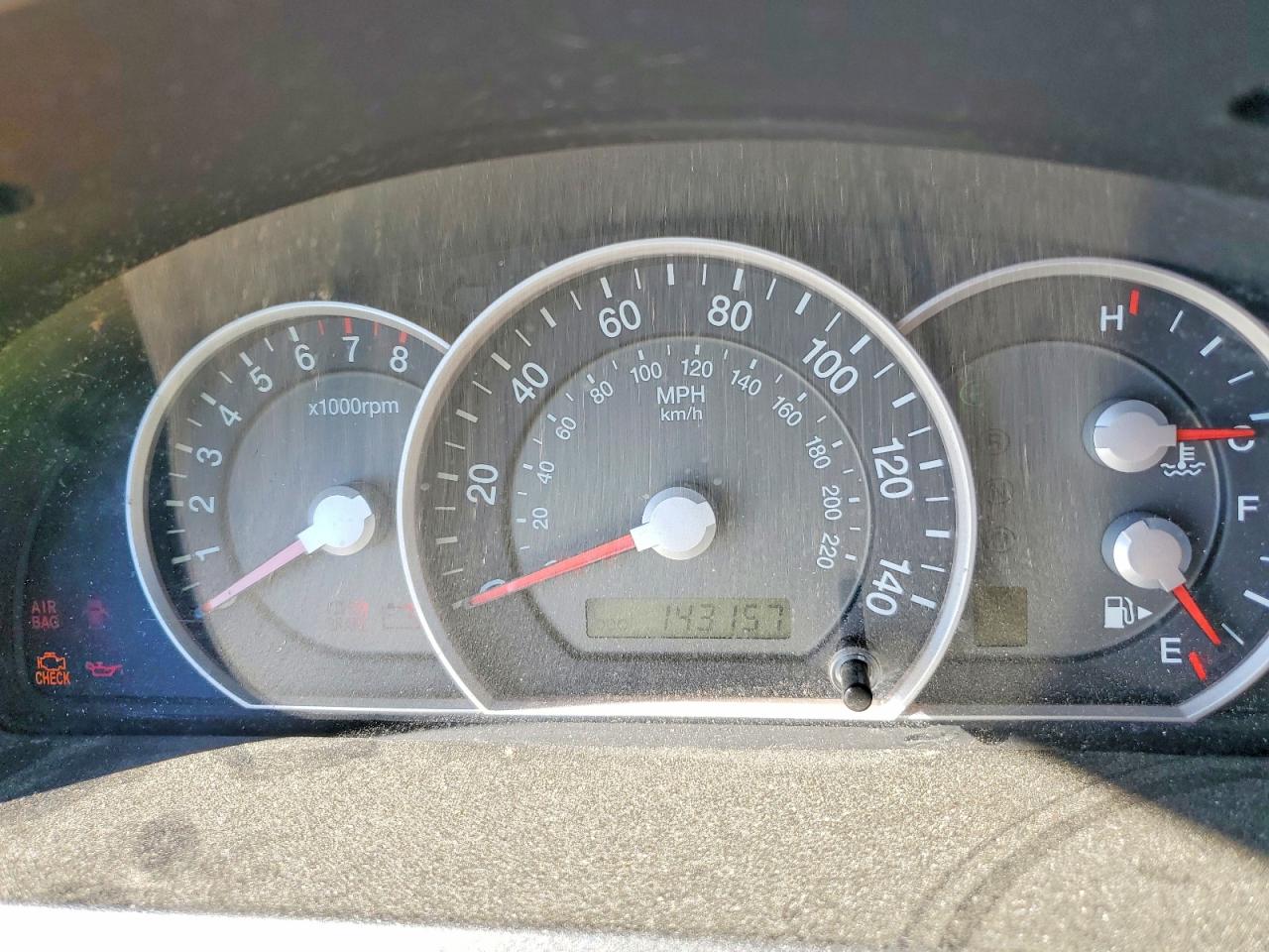 2007 Kia Sorento Base Красный vin: KNDJD736575711076