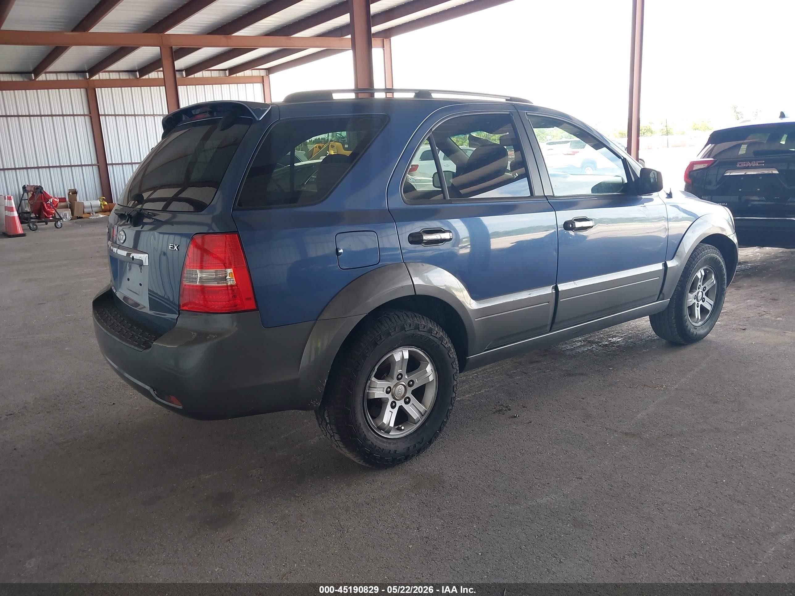 2008 Kia Sorento Ex Blue vin: KNDJD736685779873
