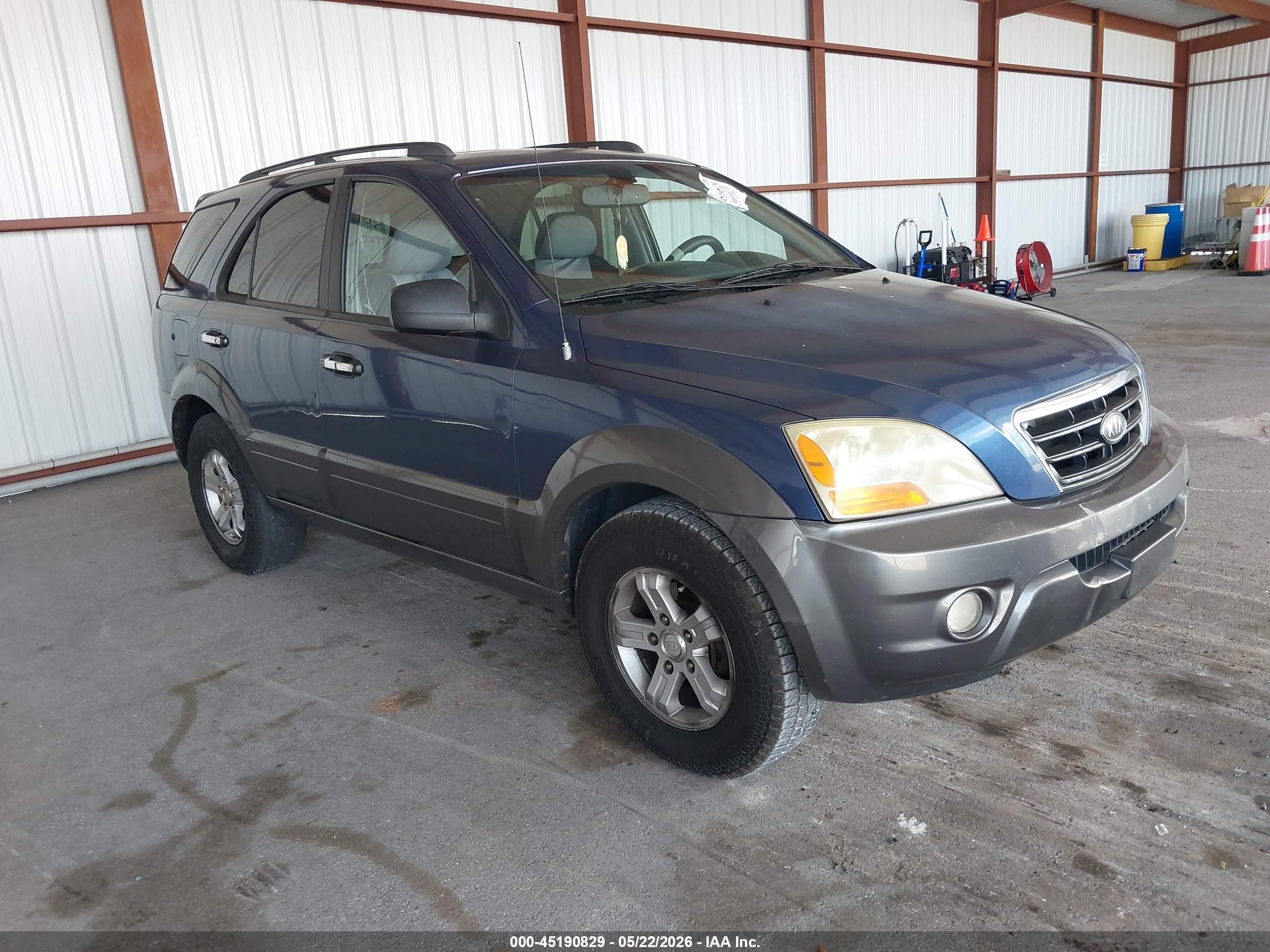 2008 Kia Sorento Ex Blue vin: KNDJD736685779873