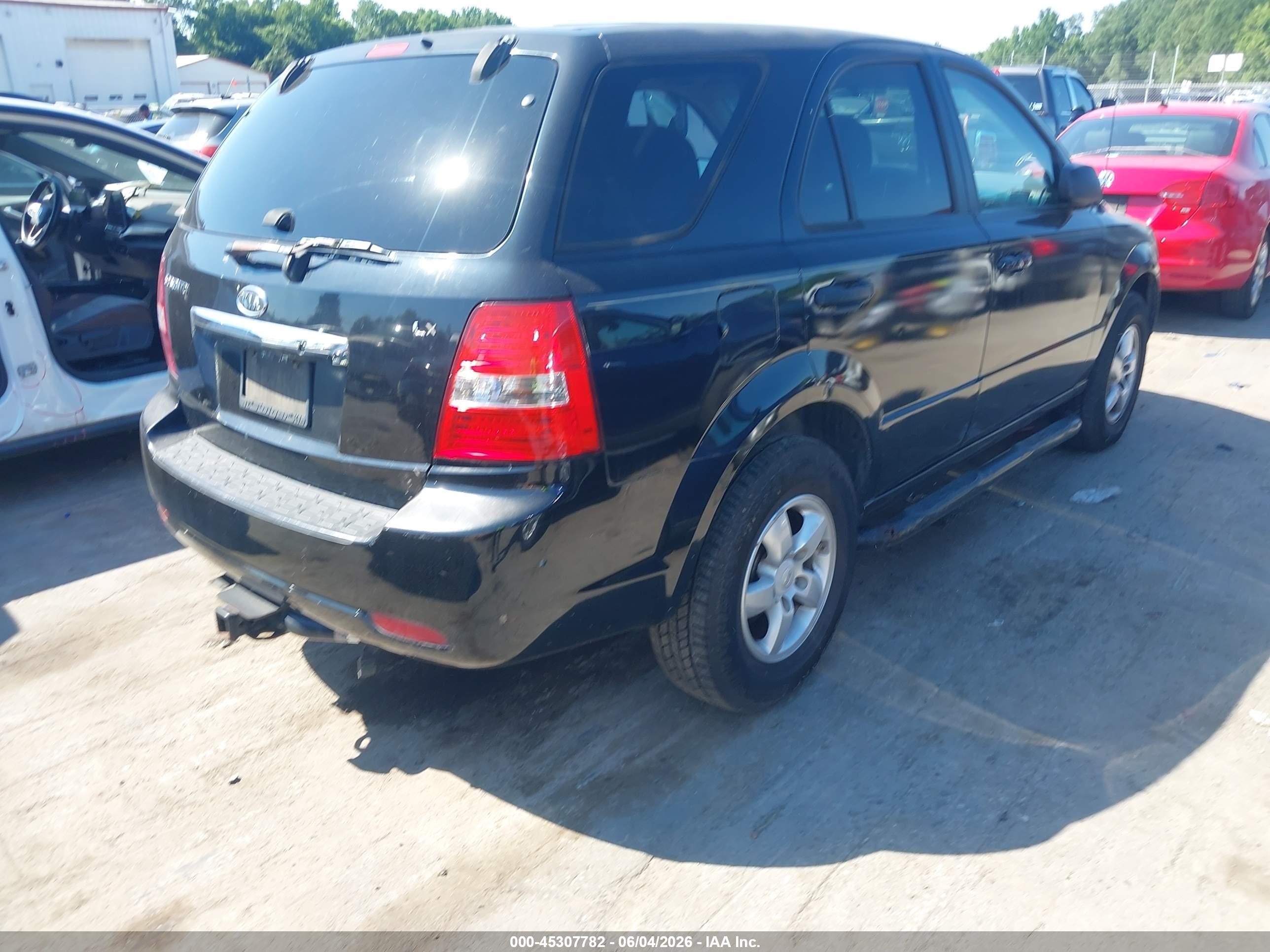 2007 Kia Sorento   Черный vin: KNDJD736875675187