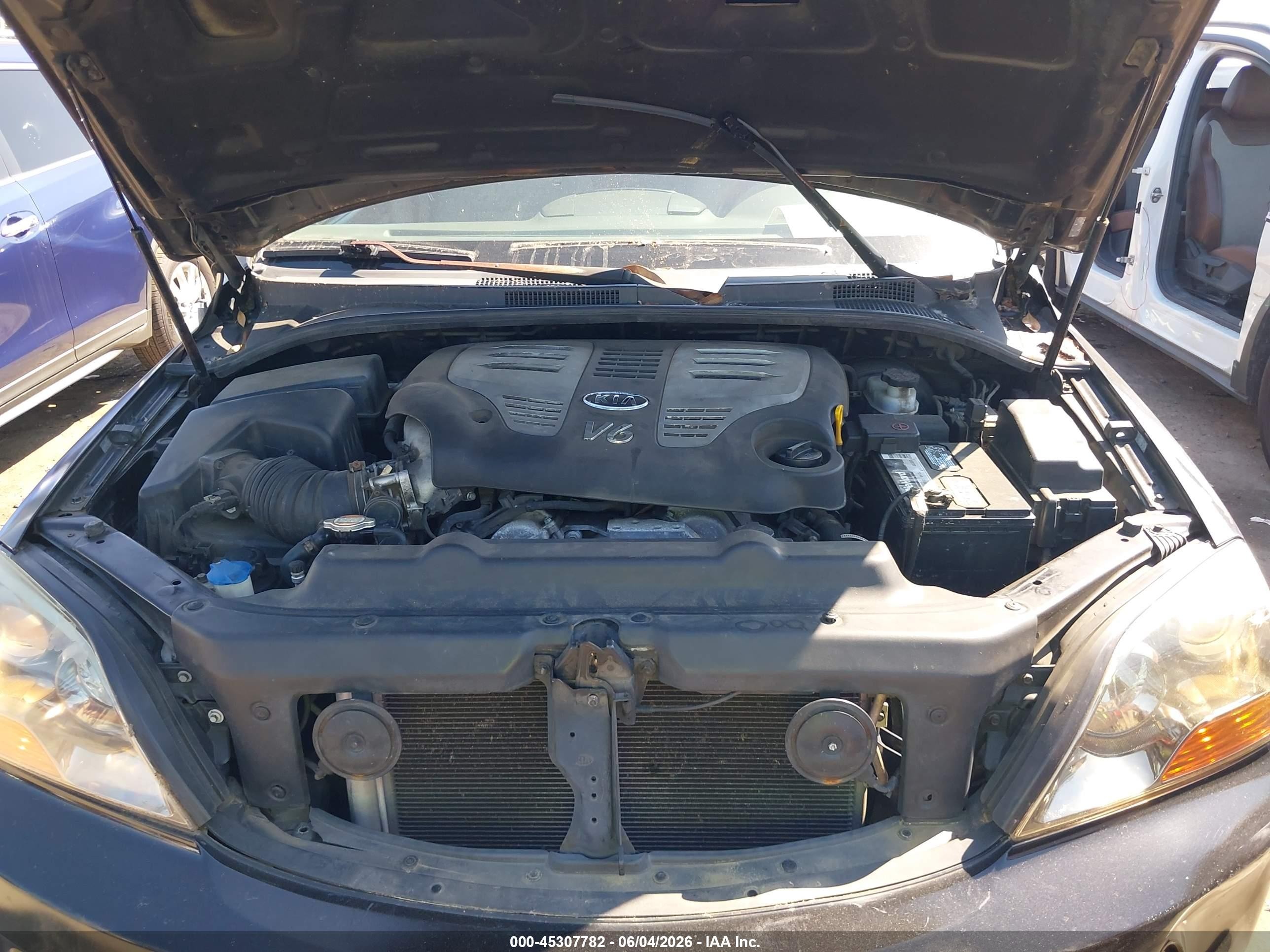 2007 Kia Sorento   Черный vin: KNDJD736875675187