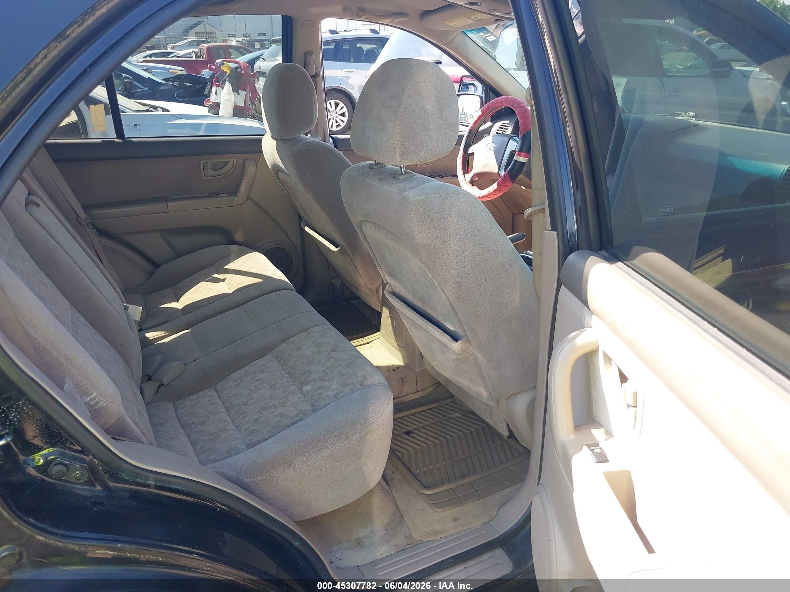 2007 Kia Sorento   Черный vin: KNDJD736875675187