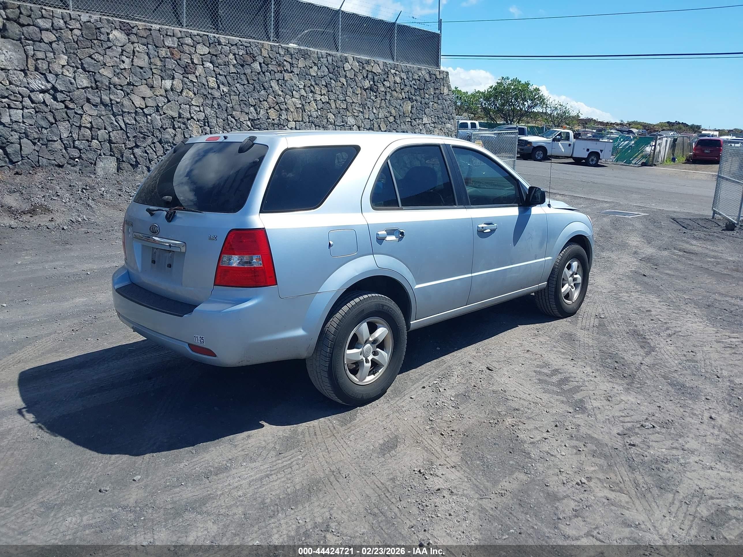 2007 Kia Sorento   Blue vin: KNDJD736875715381