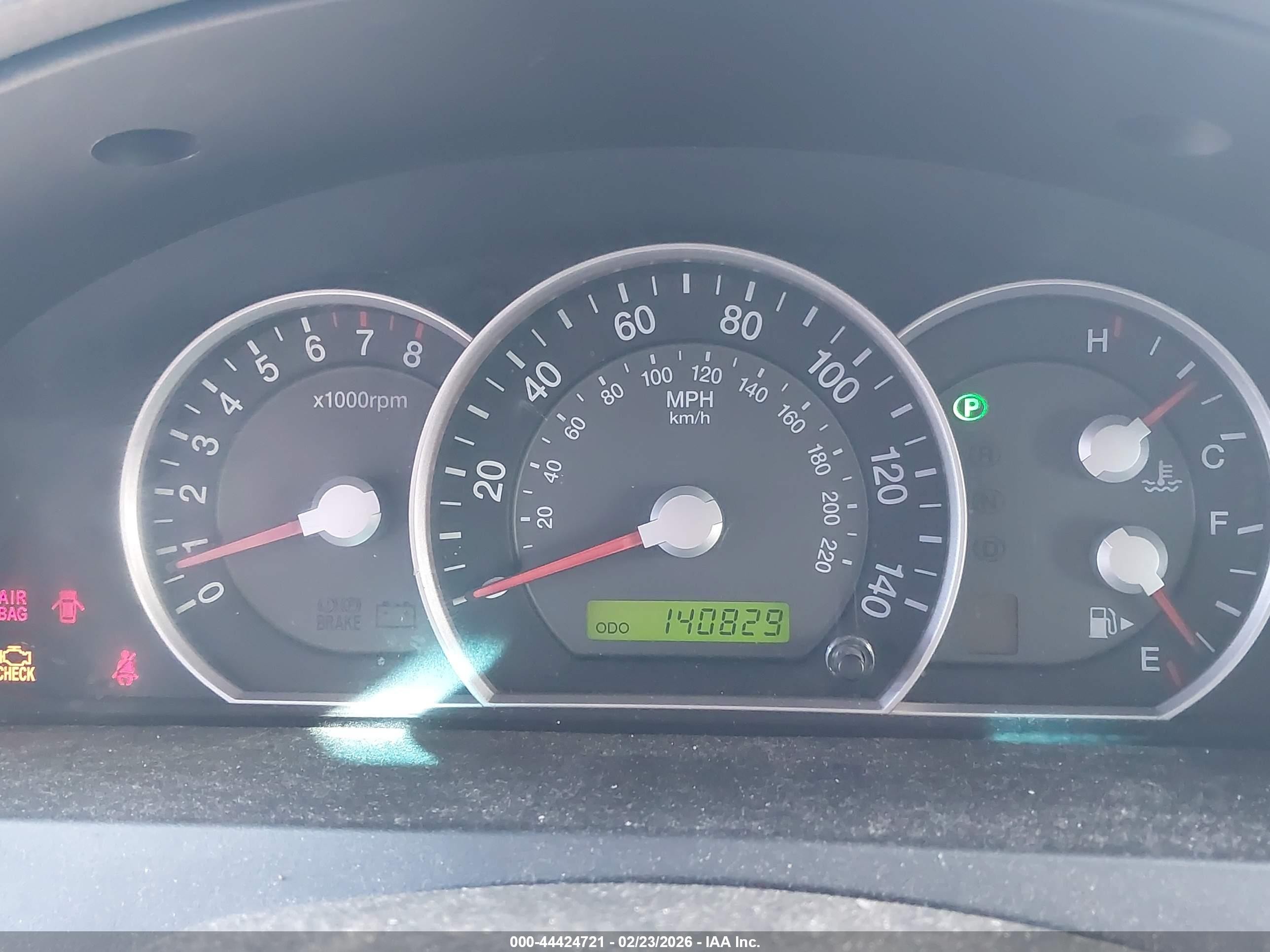 2007 Kia Sorento   Blue vin: KNDJD736875715381
