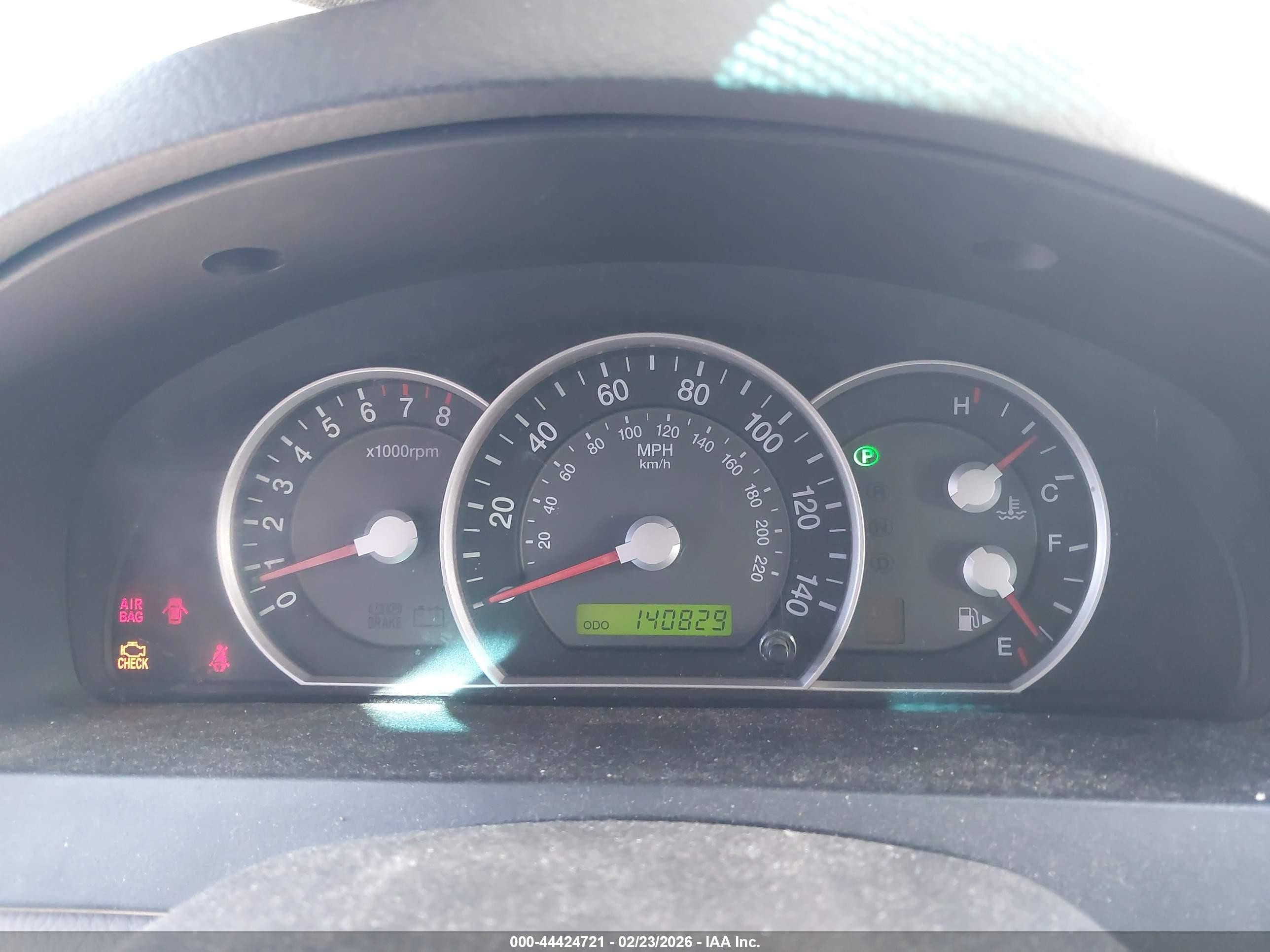 2007 Kia Sorento   Blue vin: KNDJD736875715381