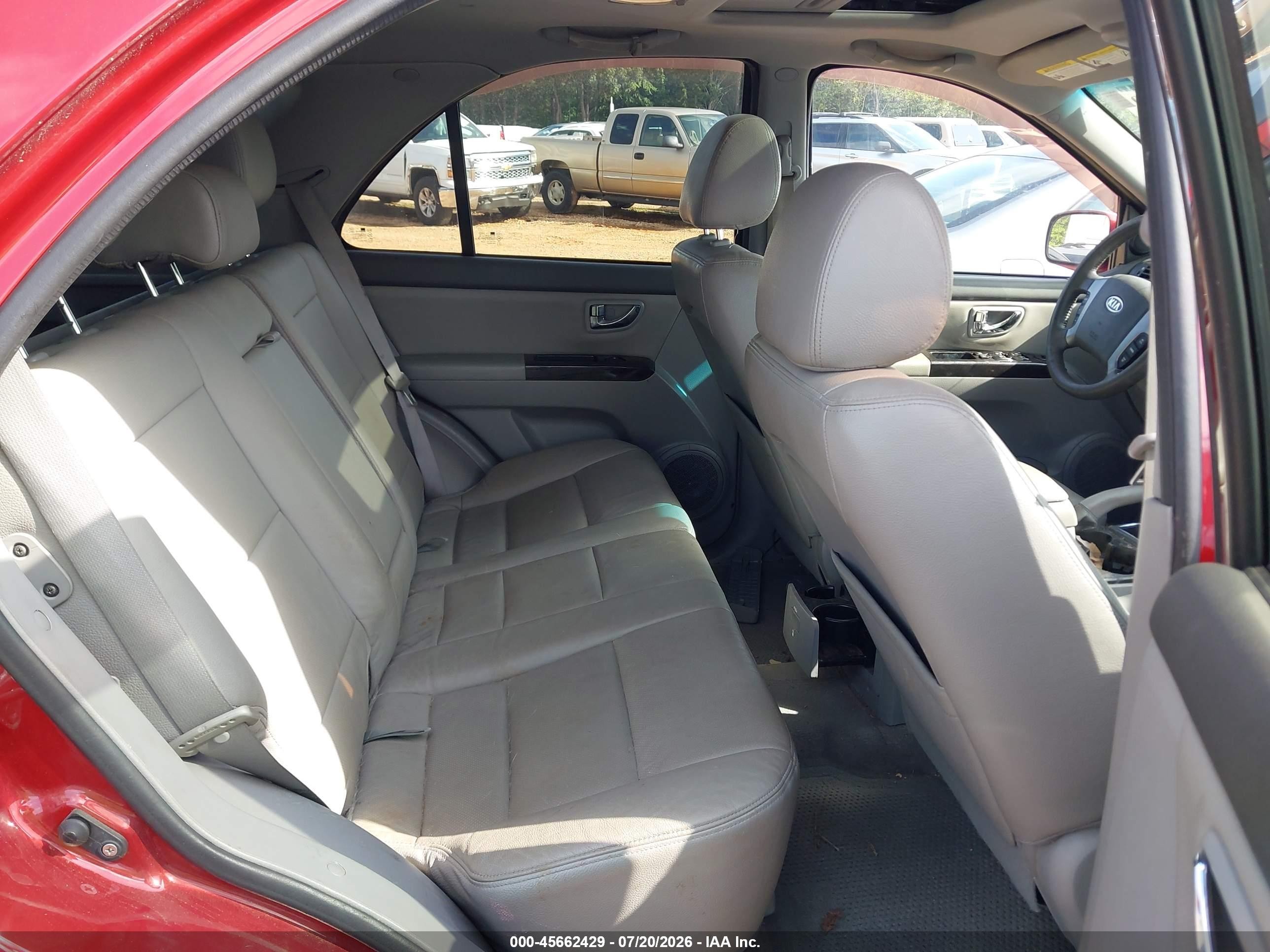 2008 Kia Sorento Ex Red vin: KNDJD736885841645