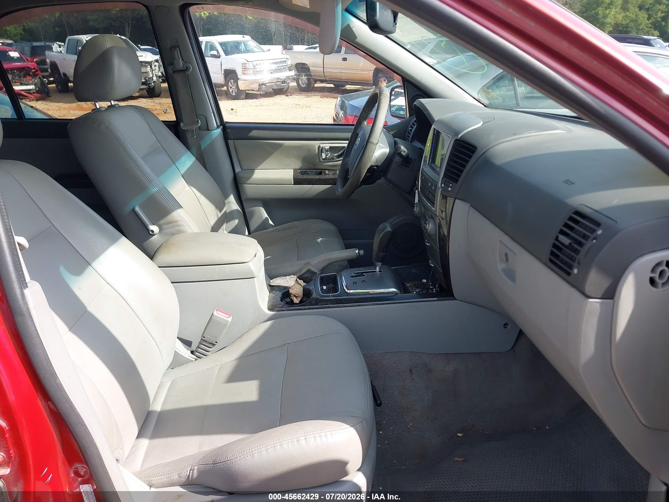 2008 Kia Sorento Ex Red vin: KNDJD736885841645