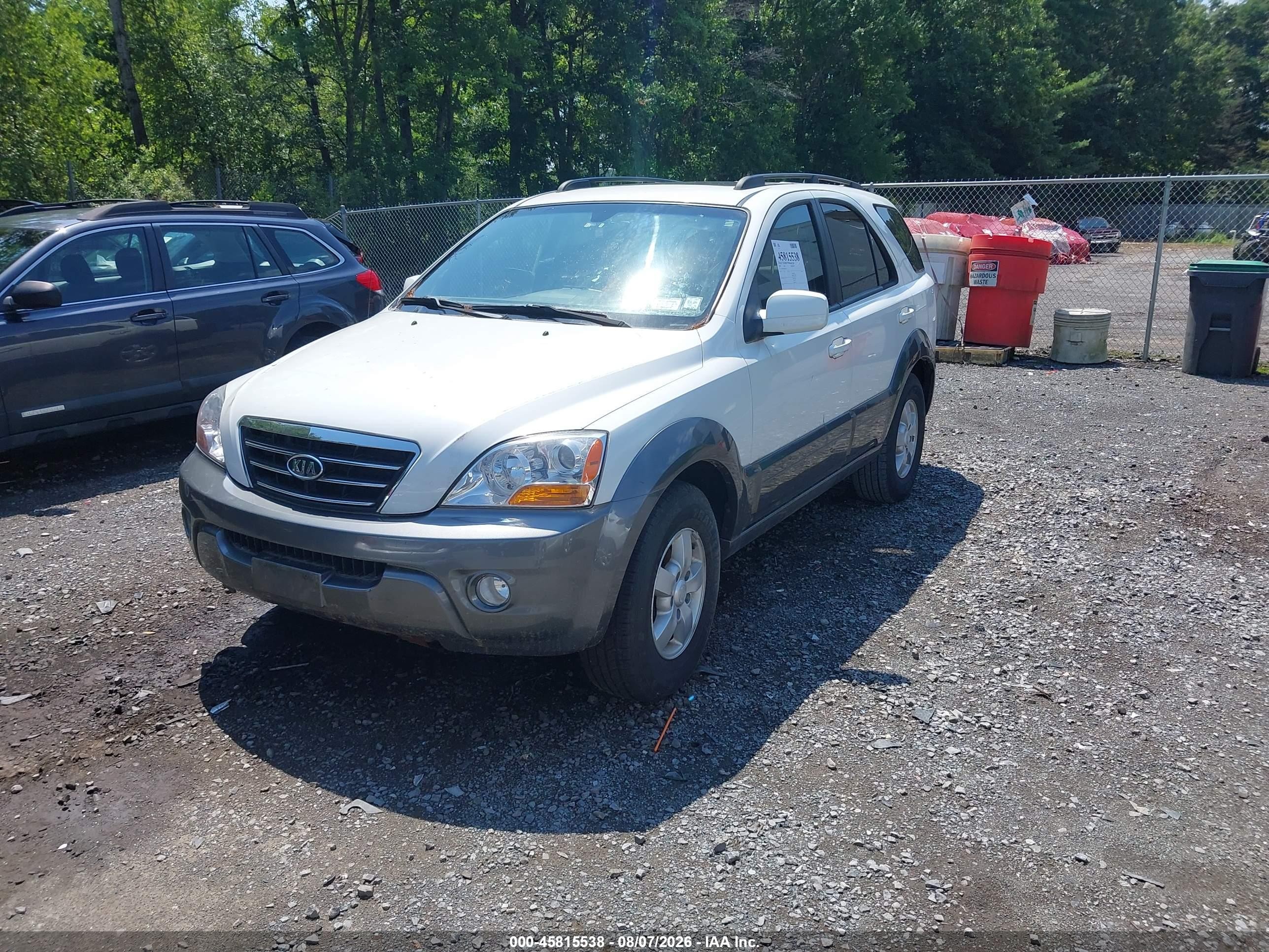 2008 Kia Sorento Ex Turquoise vin: KNDJD736885844321
