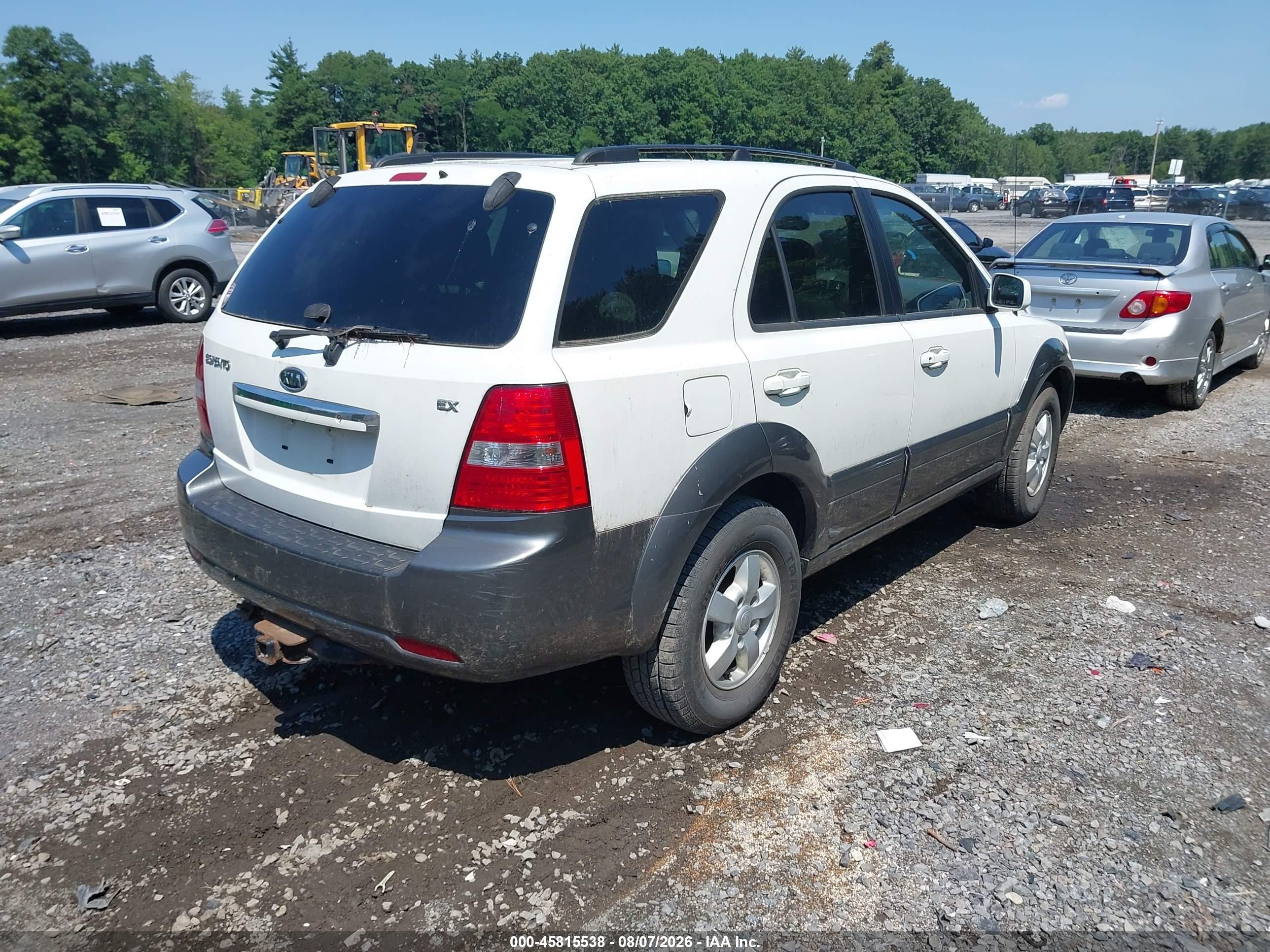 2008 Kia Sorento Ex Turquoise vin: KNDJD736885844321